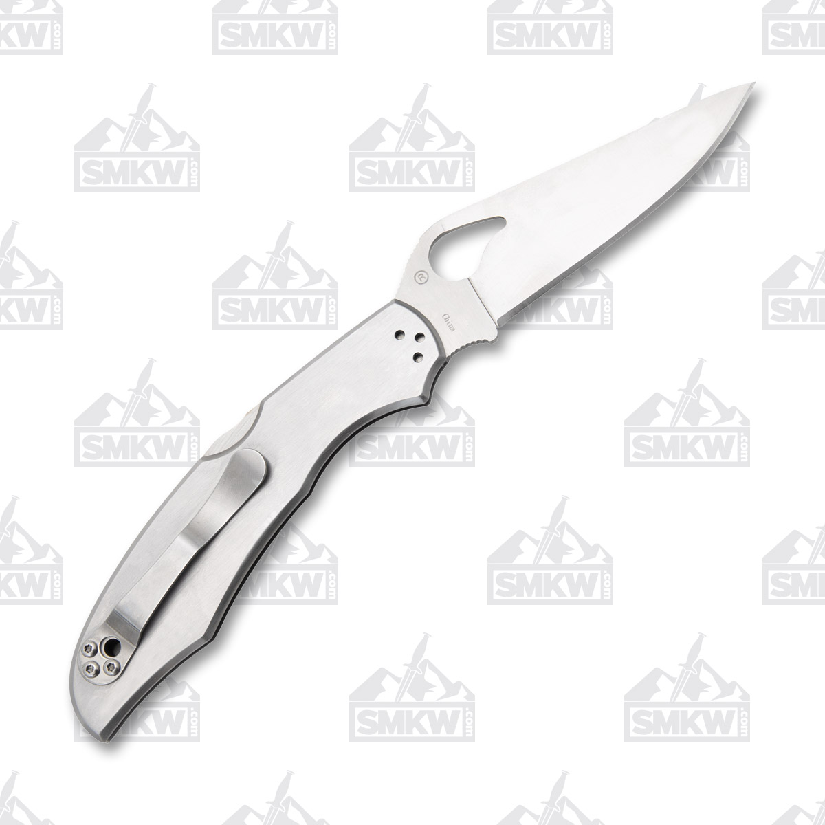 Spyderco Byrd Cara Cara 2 Stainless Folding Knife 3.75in Plain Satin Blade SPBY03P View 4