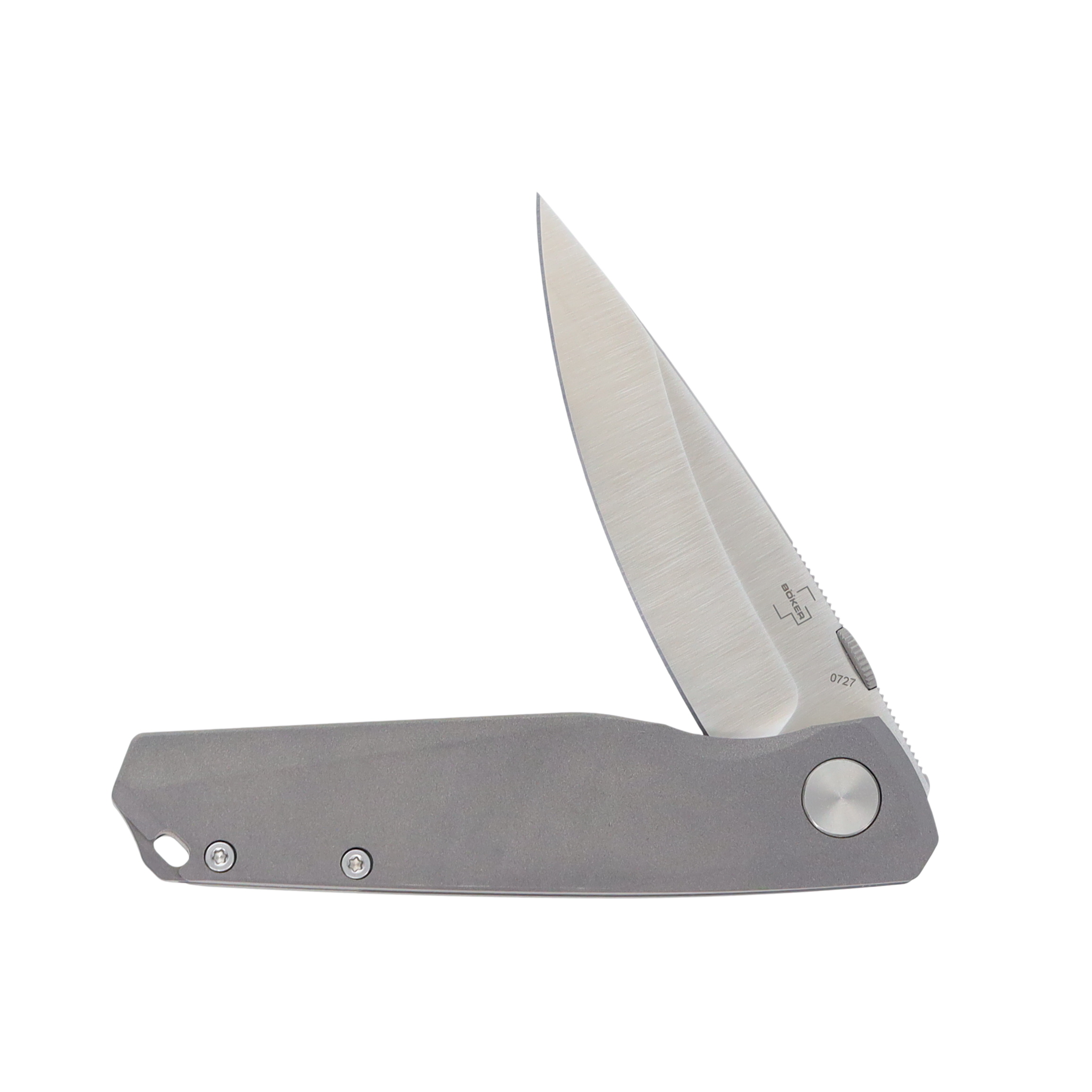 Boker Plus Connector Folding Knife Bead Blast 2.93in Plain Spear Point BKBO353 View 2