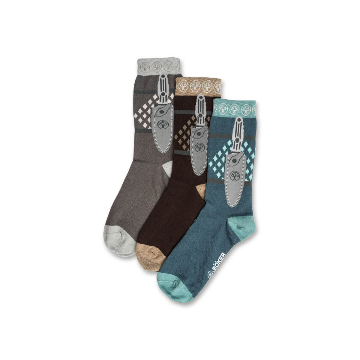 Boker Socks 3 Pack Size 6.5-9 BK09BO198 View 1