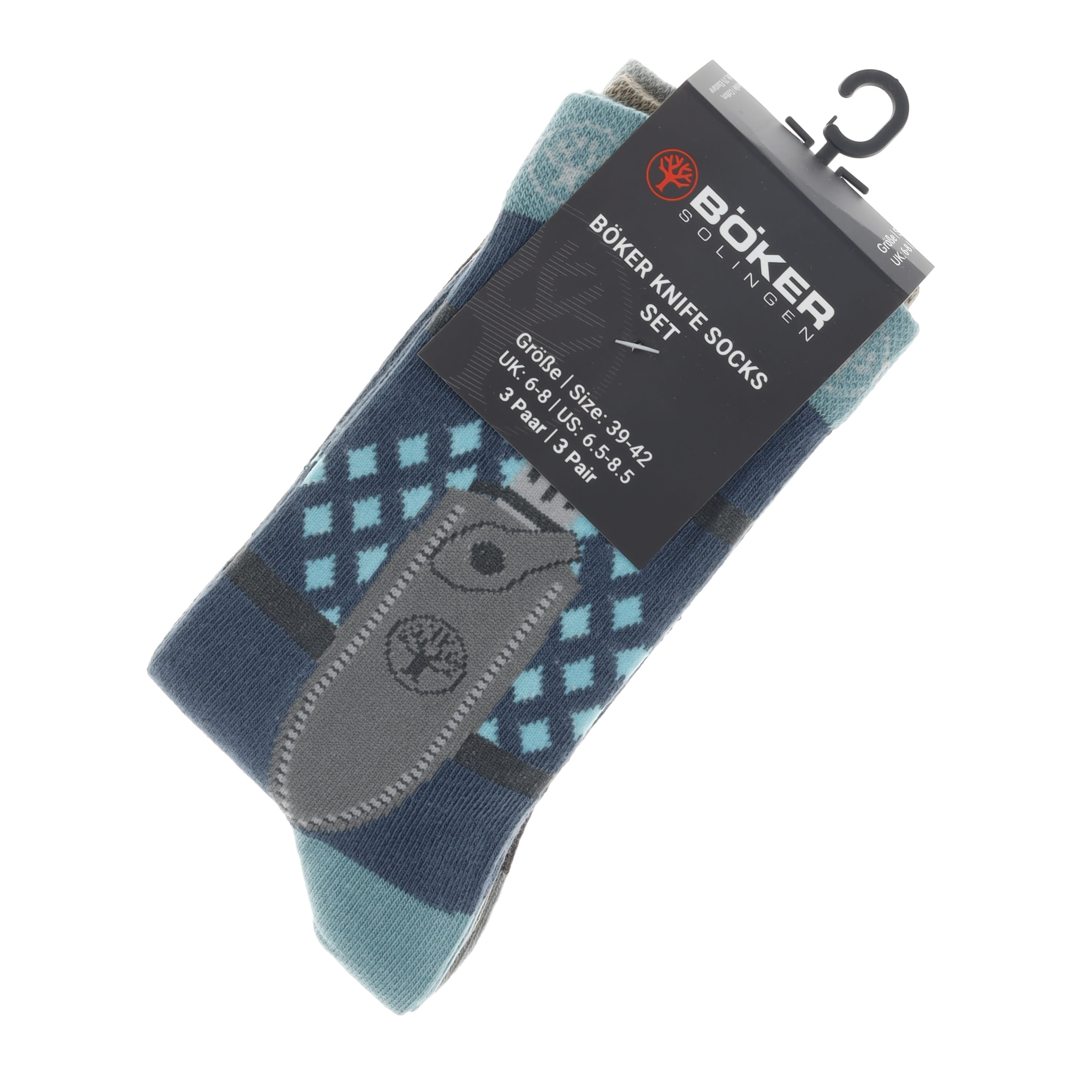 Boker Socks 3 Pack Size 6.5-9 BK09BO198 View 2