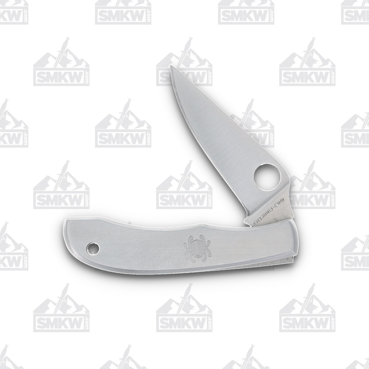 Spyderco Honeybee Folding Knife Stainless 1.6in Plain Satin Clip Point SPC137P View 8