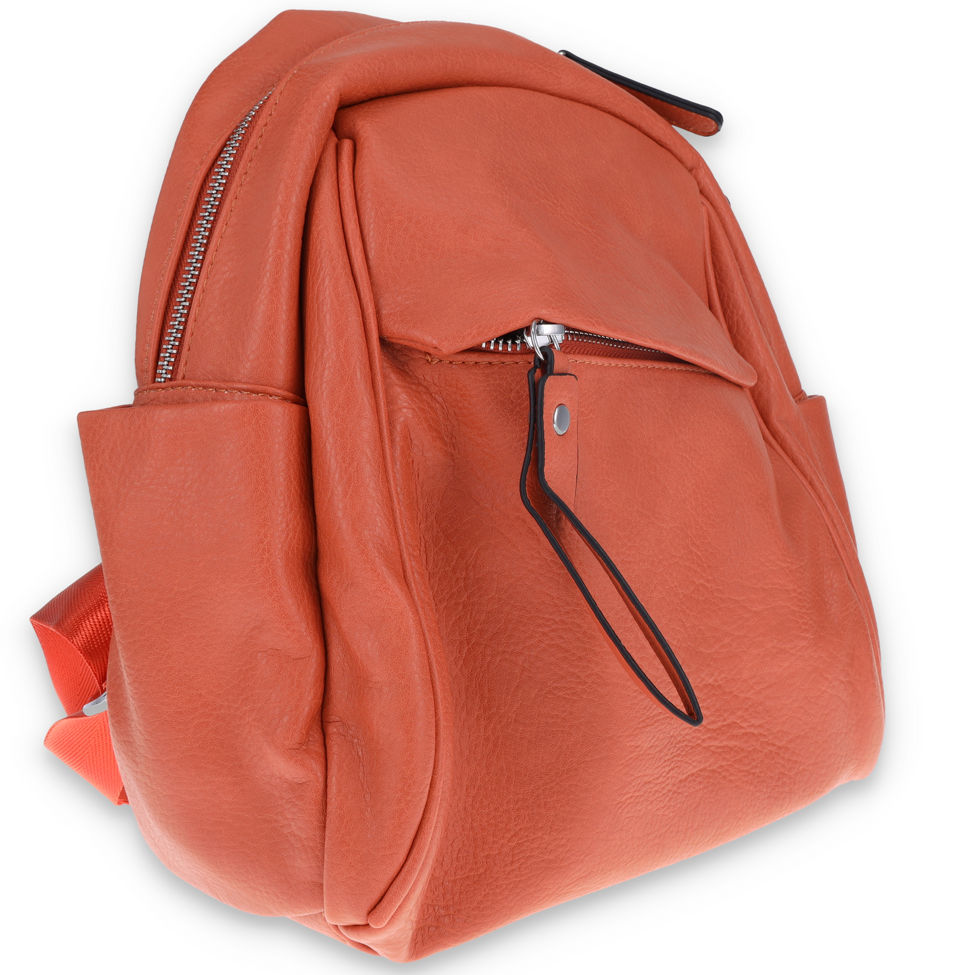 FabiGun Conceal Carry Backpack Purse Orange Leather FAB1929ORG View 1
