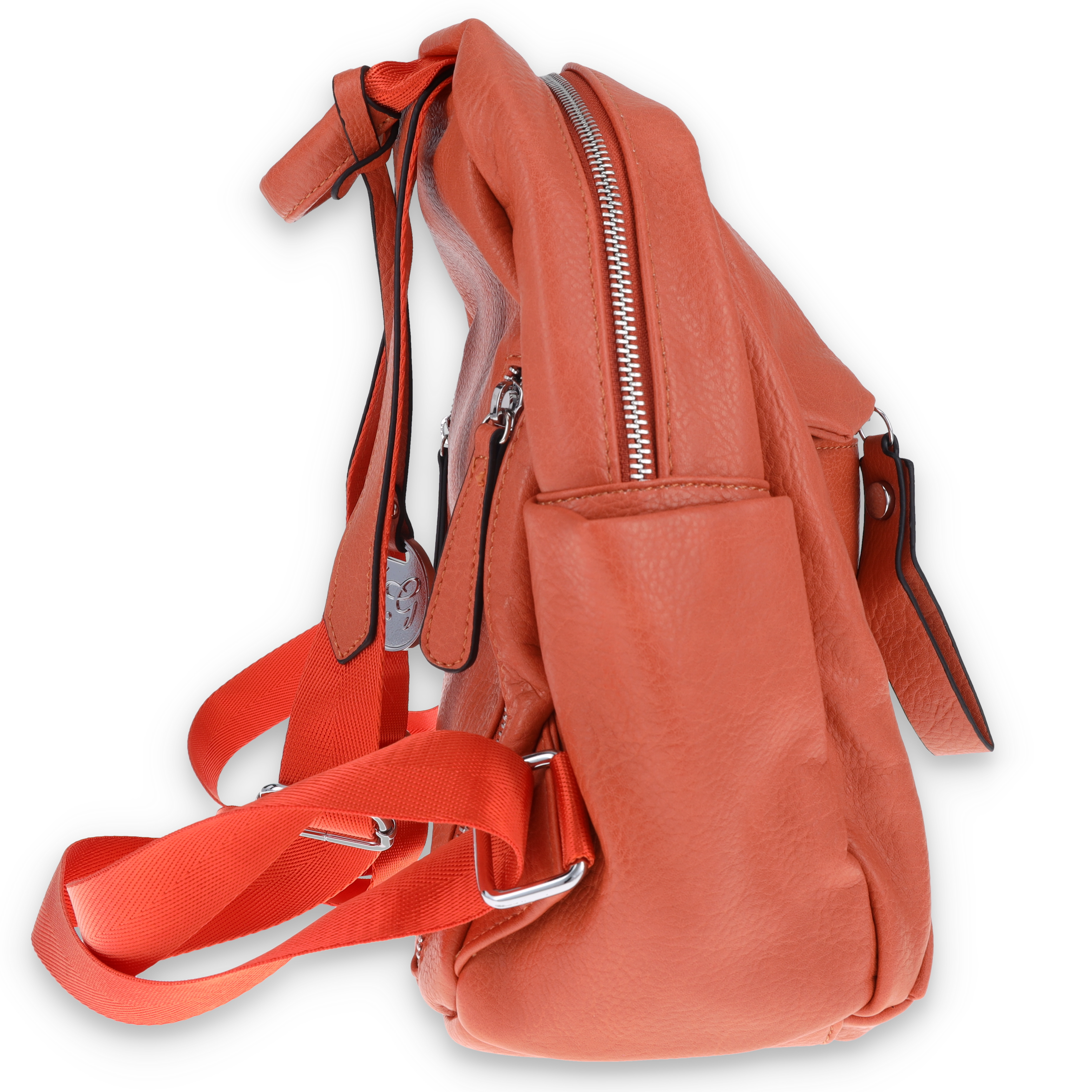 FabiGun Conceal Carry Backpack Purse Orange Leather FAB1929ORG View 8