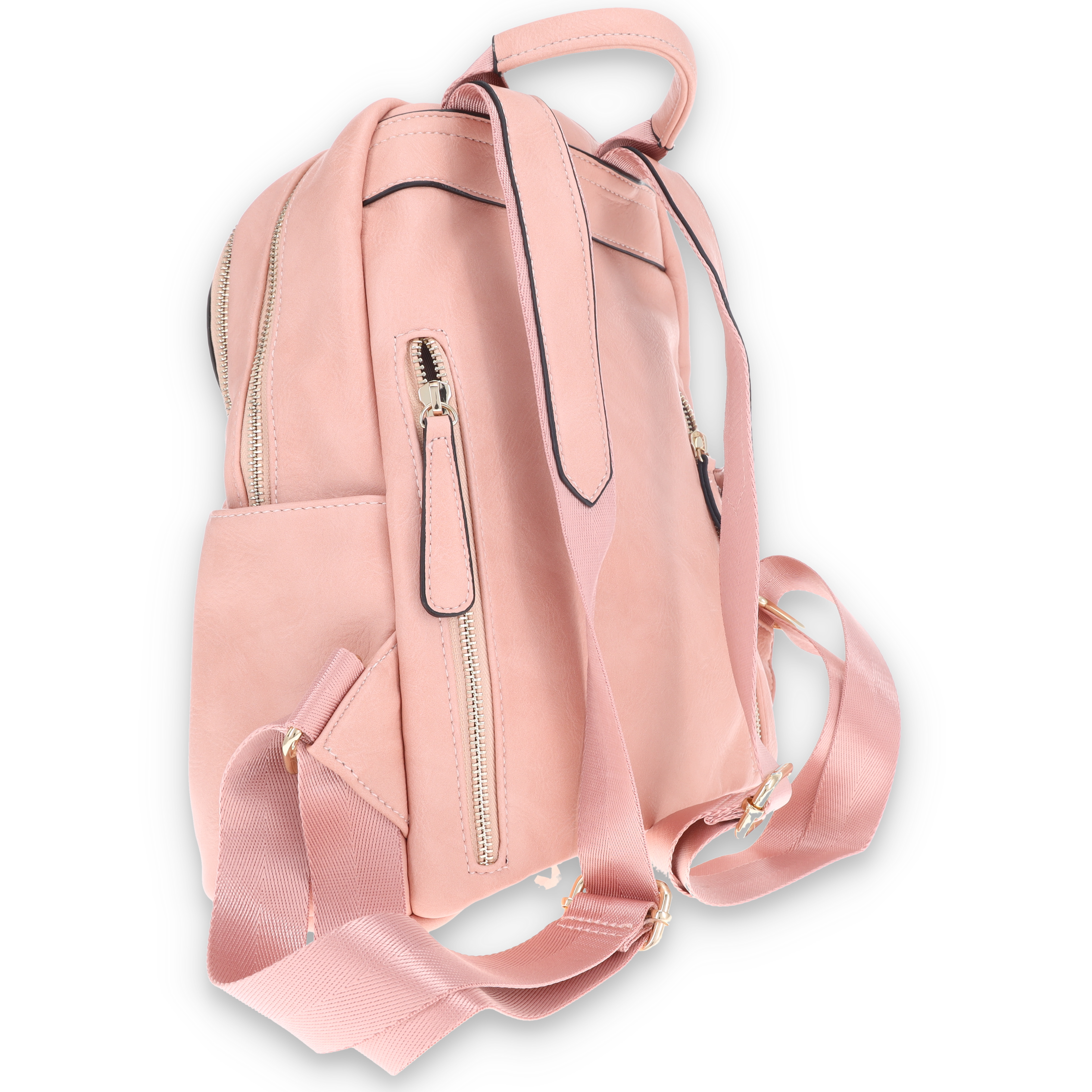 FabiGun Conceal Carry Backpack Stitched Pink Leather FAB1926PNK View 5
