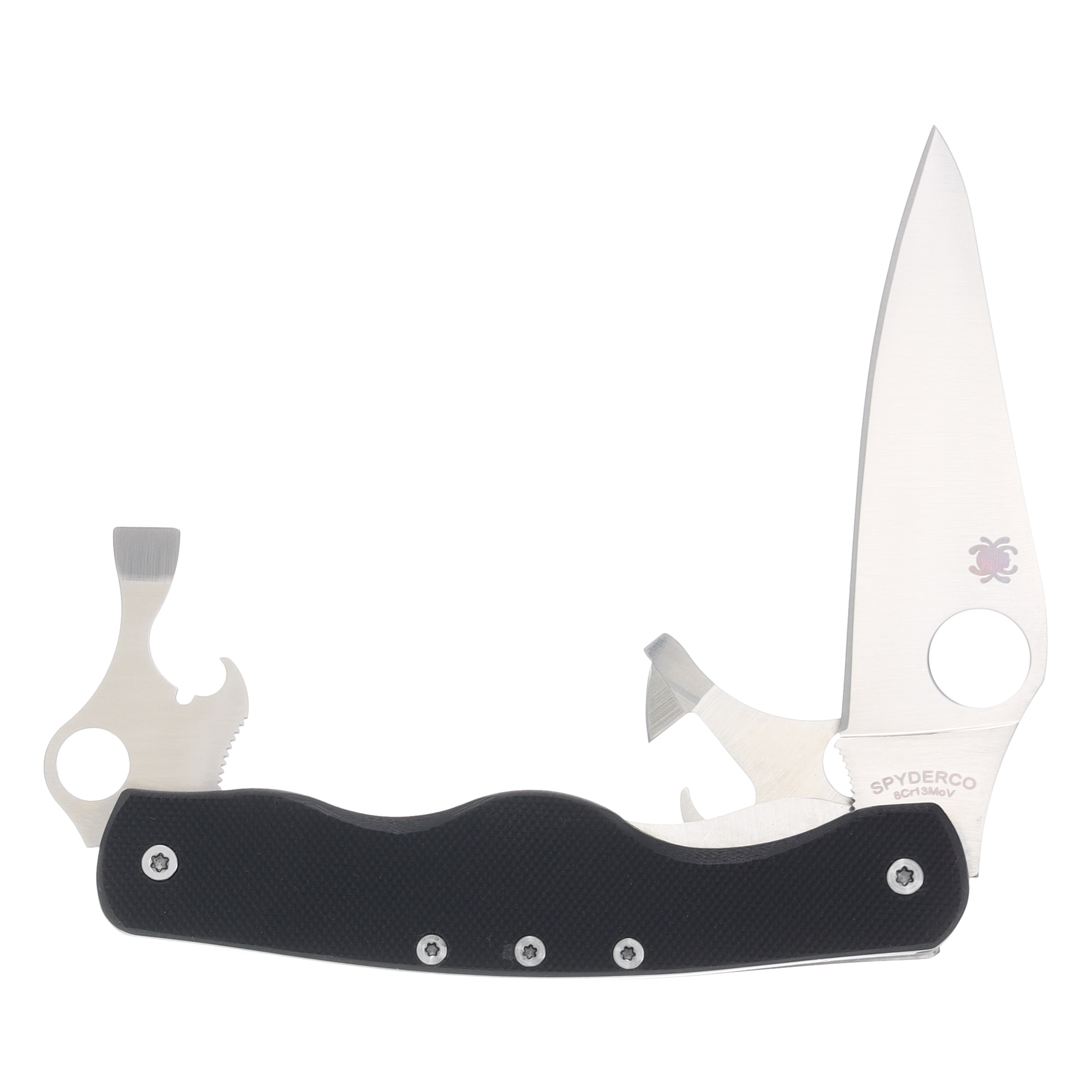 Spyderco ClipiTool Scissors Multi-Purpose Knife (2 Satin) C169P - Blade HQ