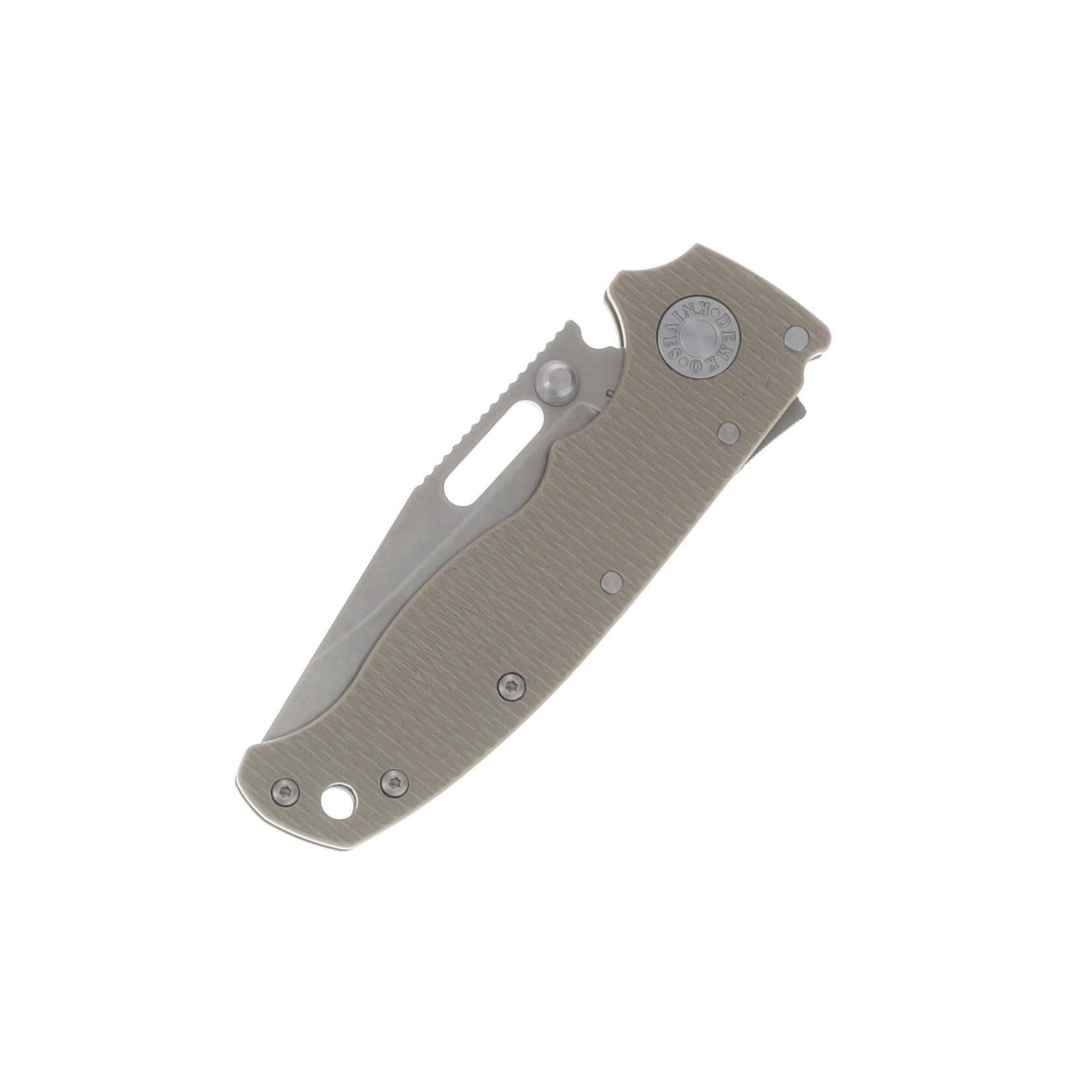 Demko Knives AD20.5 Coyote Tan 3 Inch Plain Stonewash Clip Point AD205-S35-CPCT View 6