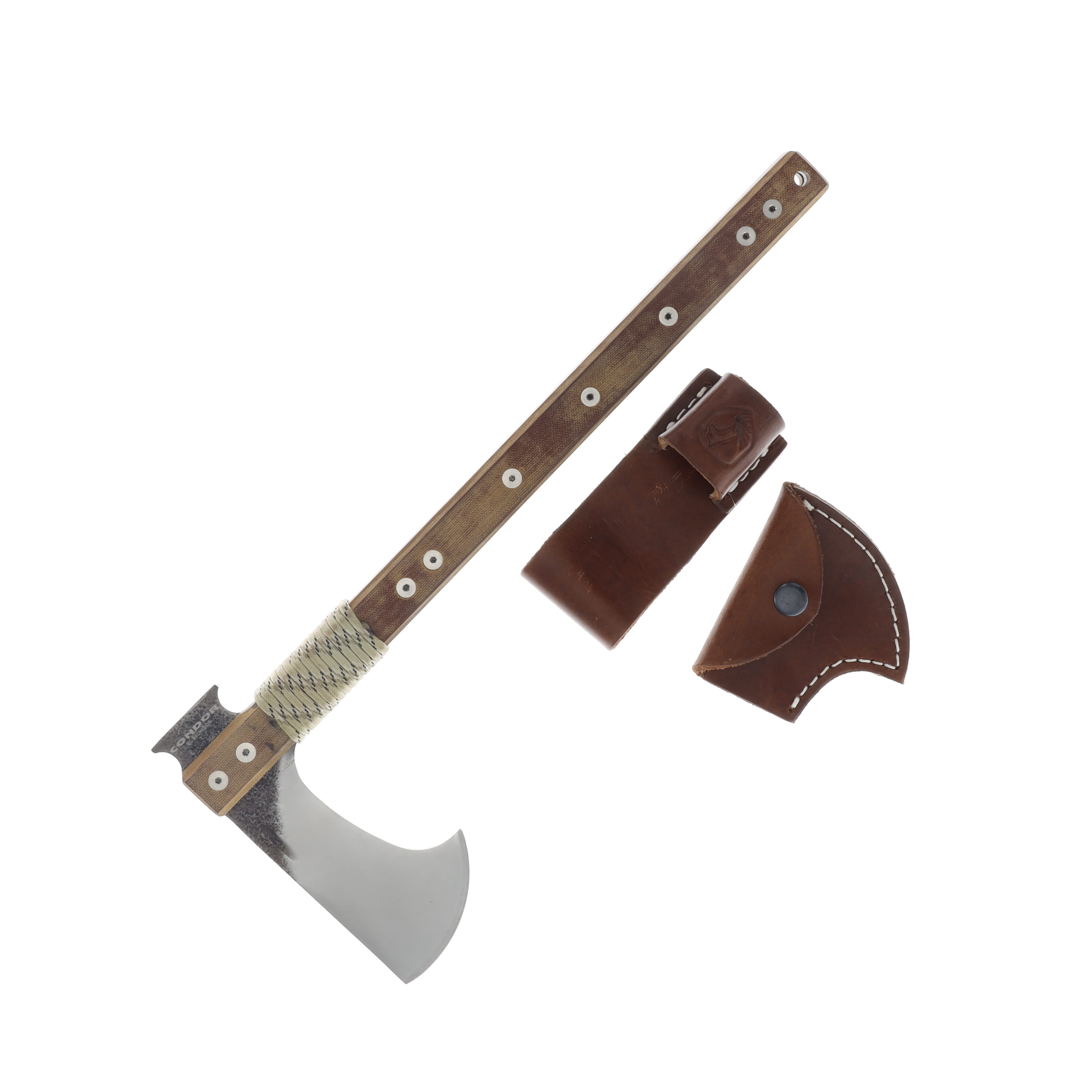Condor Tactical P.A.S.S. Hawk Axe Brown Micarta 15.05in CTK61731