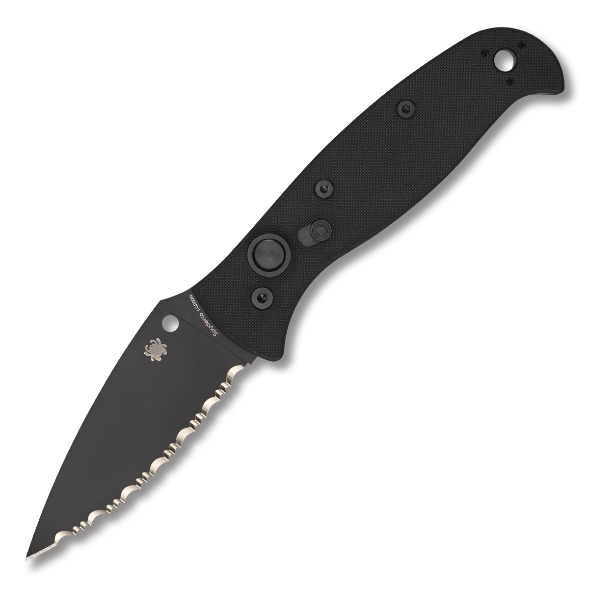 Spyderco Autonomy 2 OTS Automatic 3.5in Serrated Edge G10 AUSPC165GSB View 2