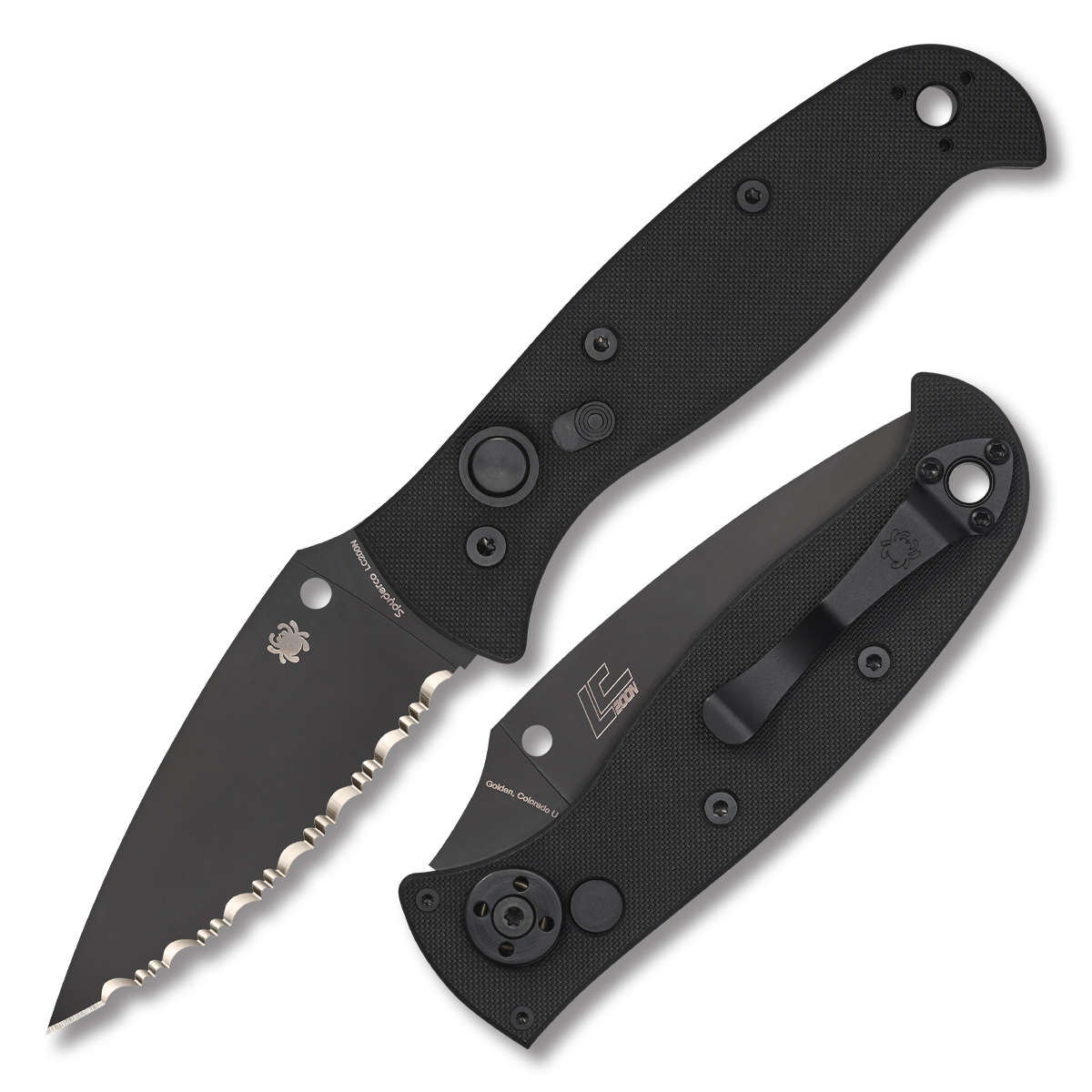 Spyderco Autonomy 2 OTS Automatic 3.5in Serrated Edge G10 AUSPC165GSB View 1