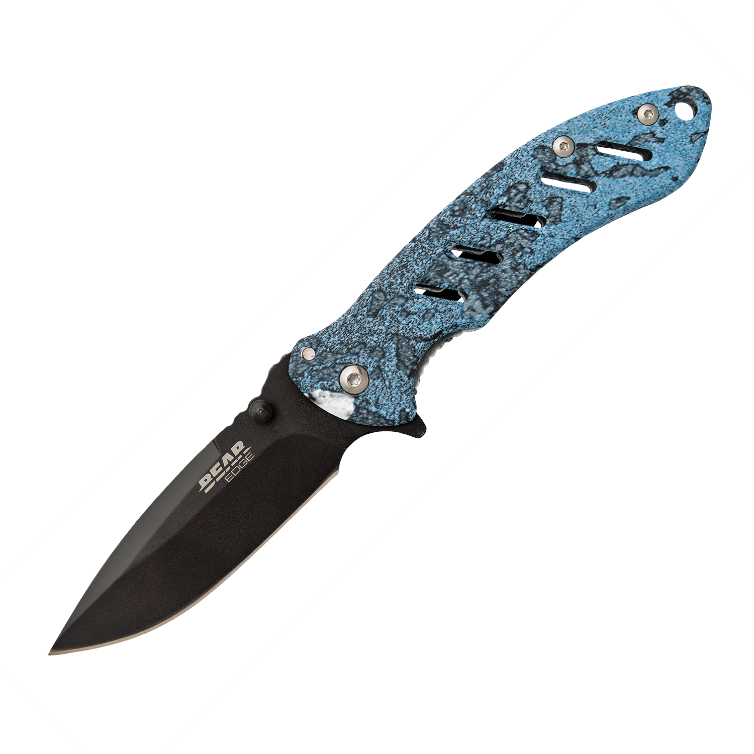 Bear & Son Bear Edge Brisk Folding Knife Teal True Timber Rift Camo BR61508 View 1