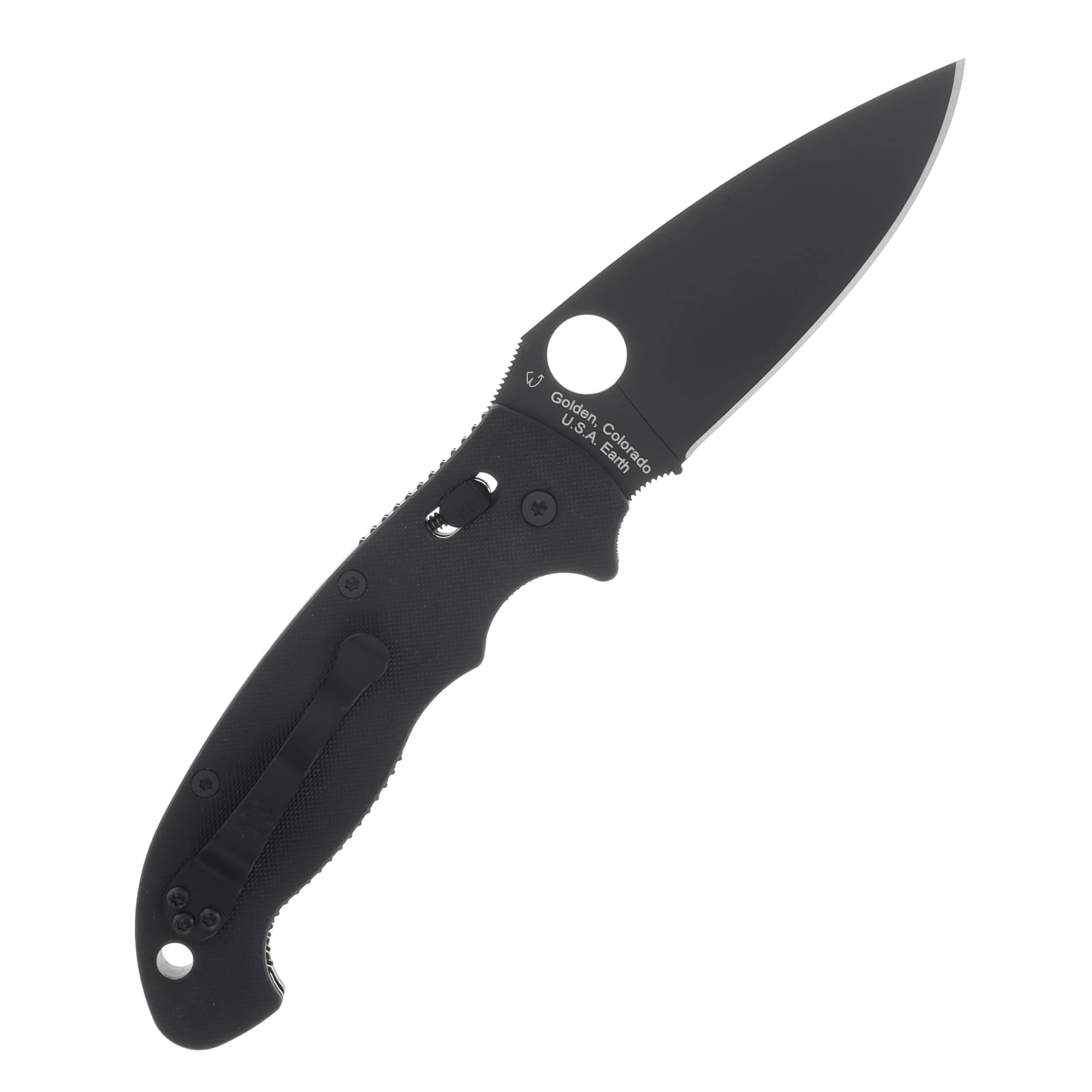 Spyderco Manix 2 XL Folding Knife All Black SPC95GPBBK2 View 2
