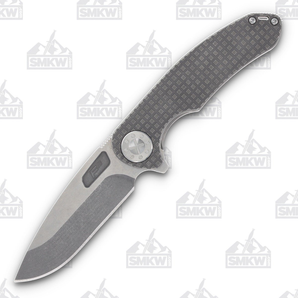 Curtiss Custom F3 Large Slim Magnacut Slicer Flipper Frag Milled Titanium CCKF3LSFRAG View 1