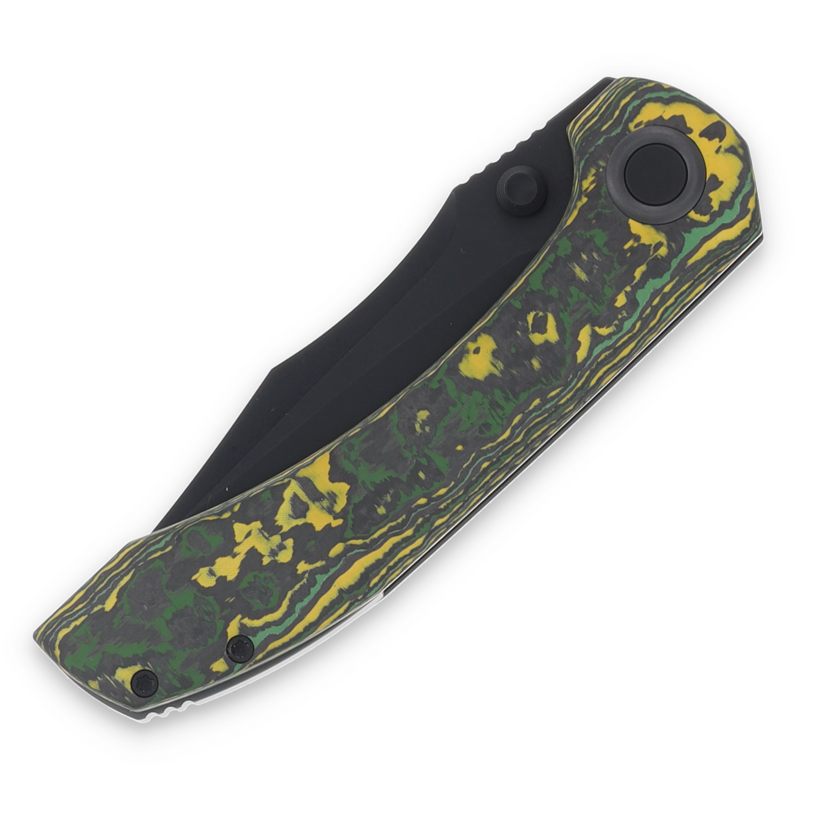 Brian Brown SMKW Exclusive Raptor Folding Knife PVD M390/Toxic Storm FatCarbon BBRAPTORTSV2 View 4