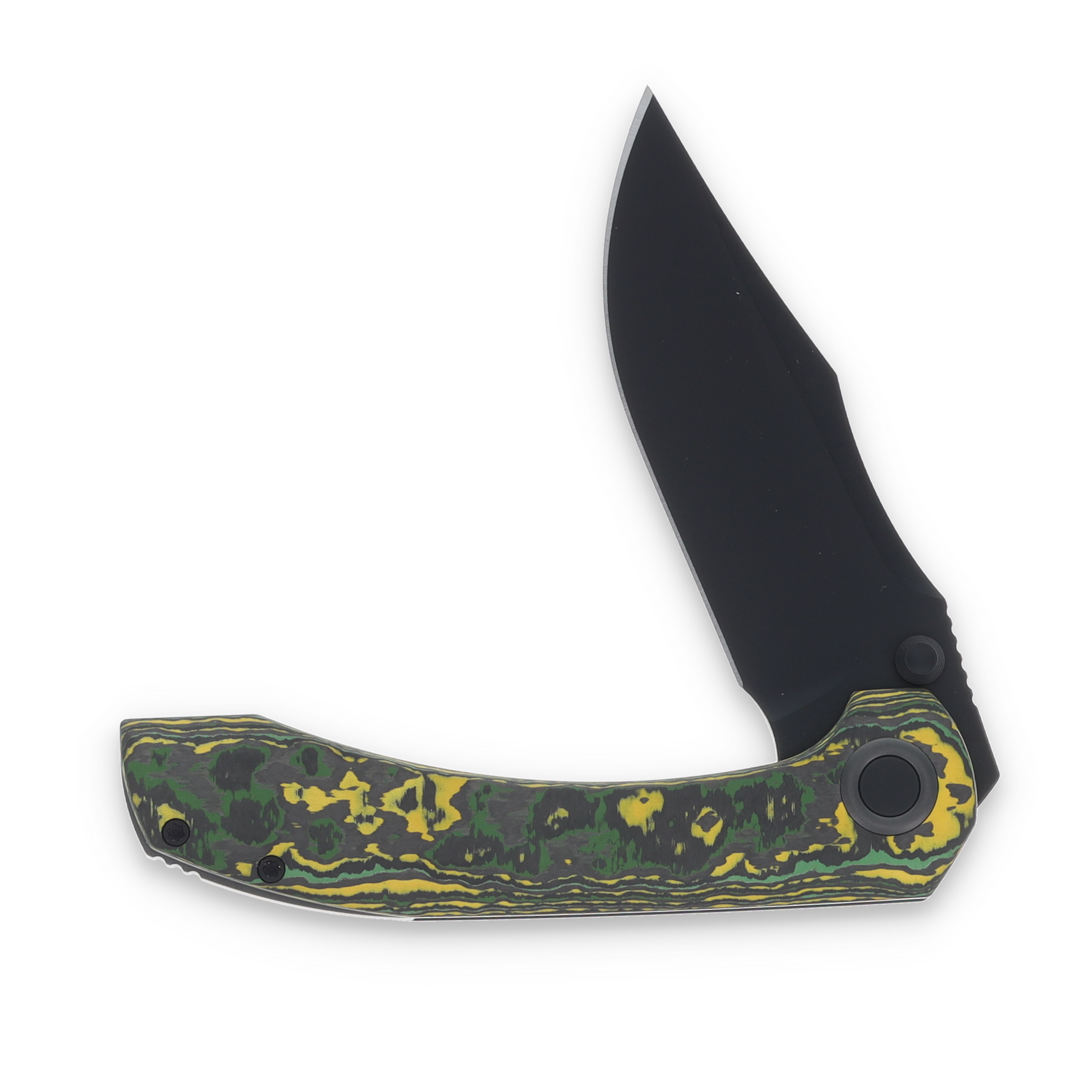 Brian Brown SMKW Exclusive Raptor Folding Knife PVD M390/Toxic Storm FatCarbon BBRAPTORTSV2 View 3