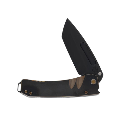 Medford Midi Marauder Folding Knife PVD S35VN Tanto PVD (Bronze Grooved) View 3