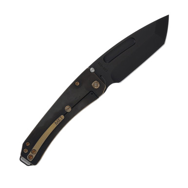 Medford Midi Marauder Folding Knife PVD S35VN Tanto PVD (Bronze Grooved) View 2