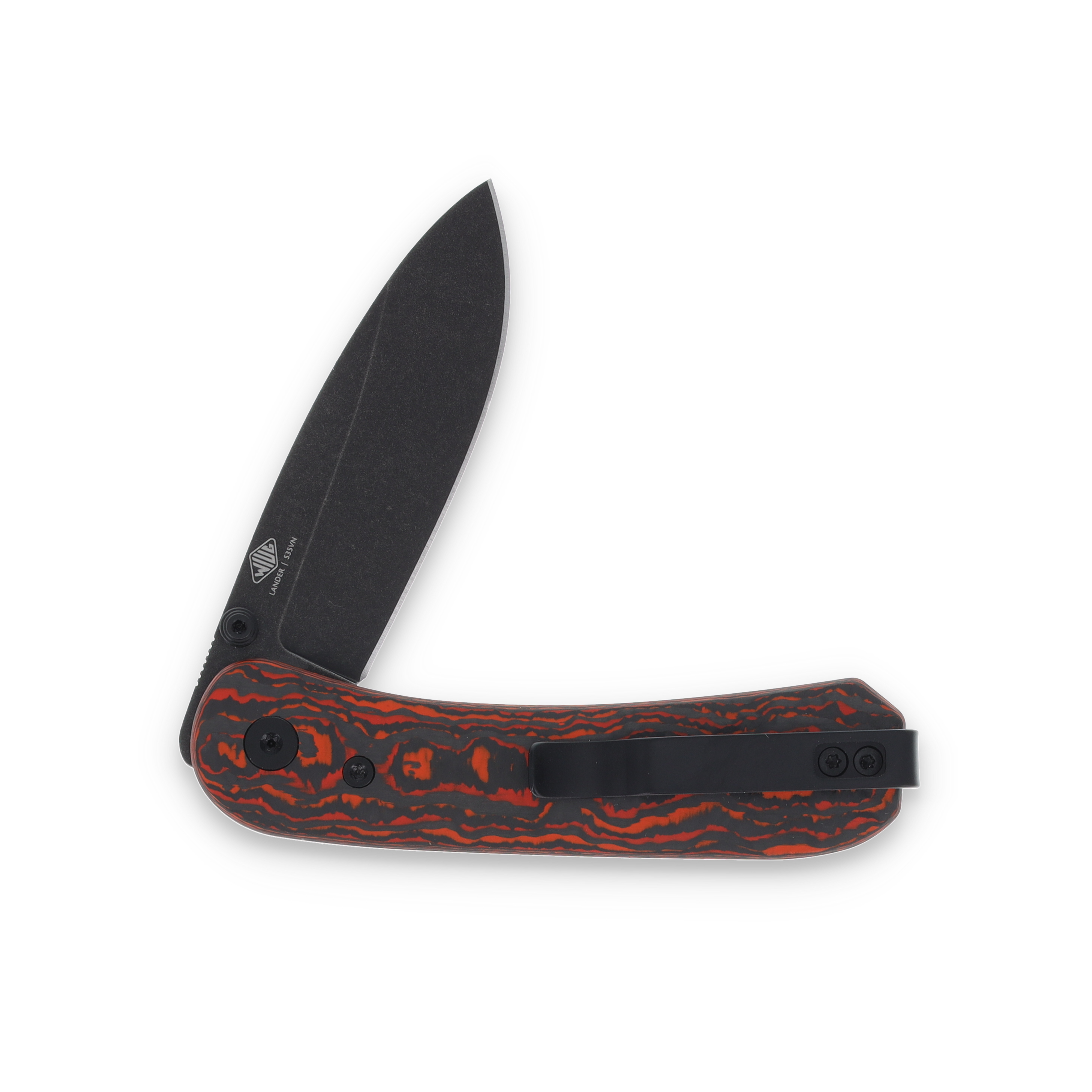 Knafs Lander Folding Knife Mars Valley Fat Carbon SMKW Exclusive KNAFS00107 View 4
