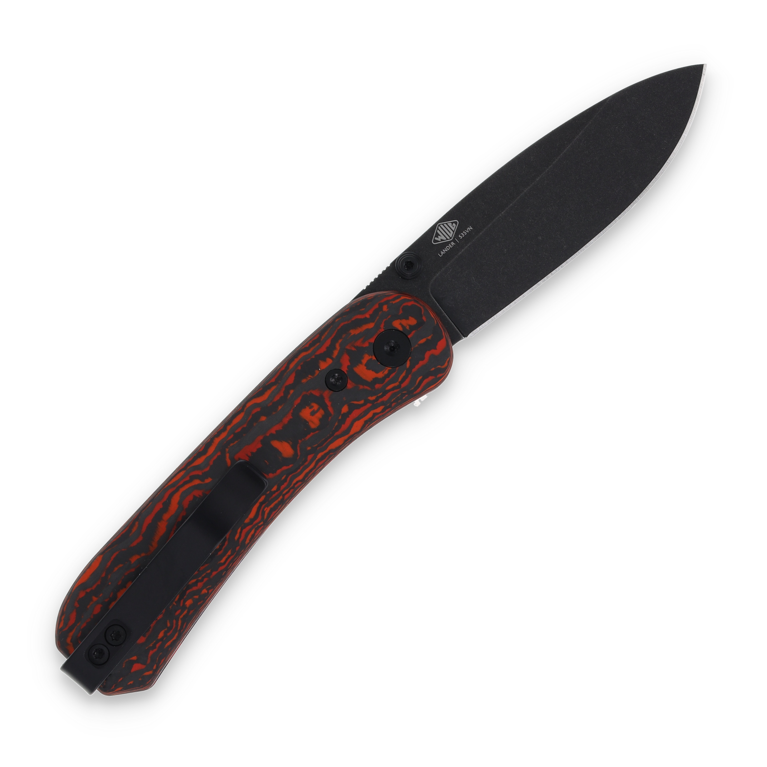Knafs Lander Folding Knife Mars Valley Fat Carbon SMKW Exclusive
