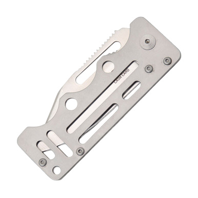SOG Cash Card Folding Knife 2.75in Satin Clip Point Money Clip SOGEZ1CP View 4