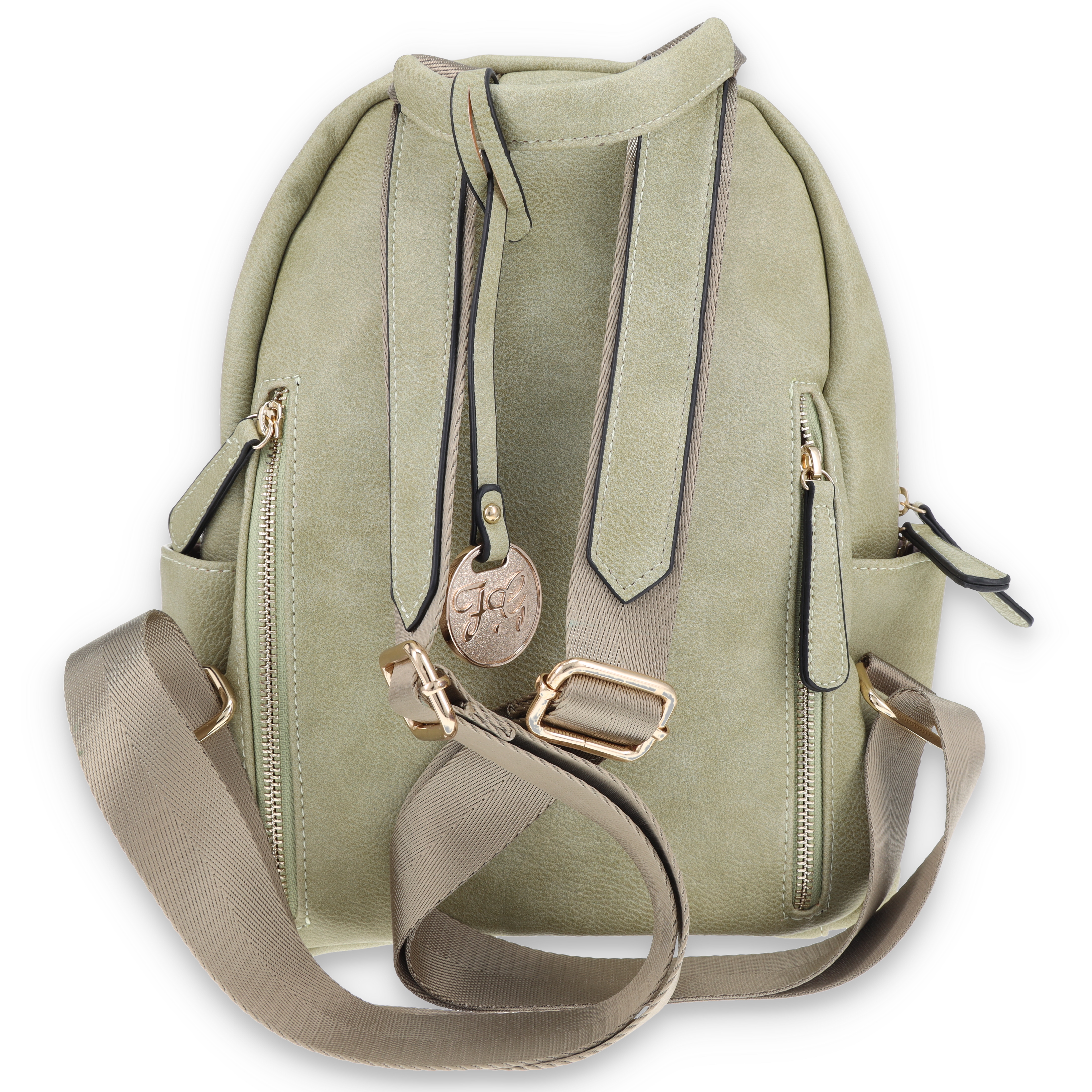FabiGun Backpack Purse Light Green Concealed Carry FAB1909LGN View 8