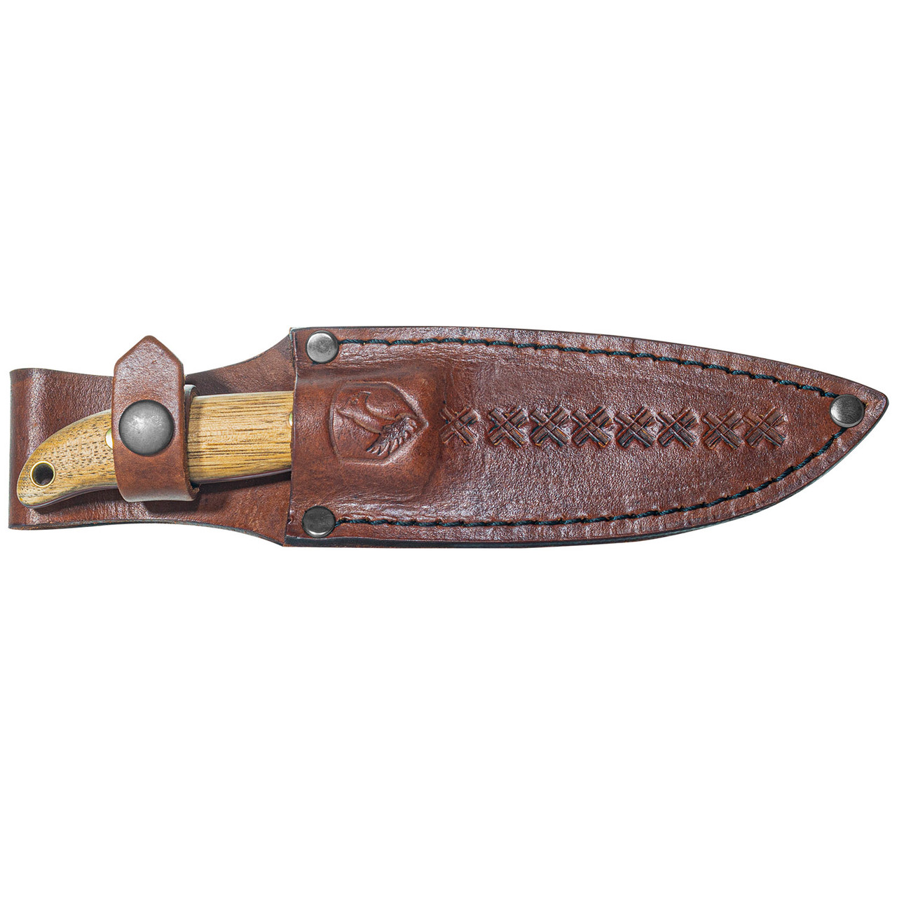 Condor Tool and Knife Austral Knife Fixed Blade Hickory 4.61in Plain Edge Clip Point CTK63864 View 2