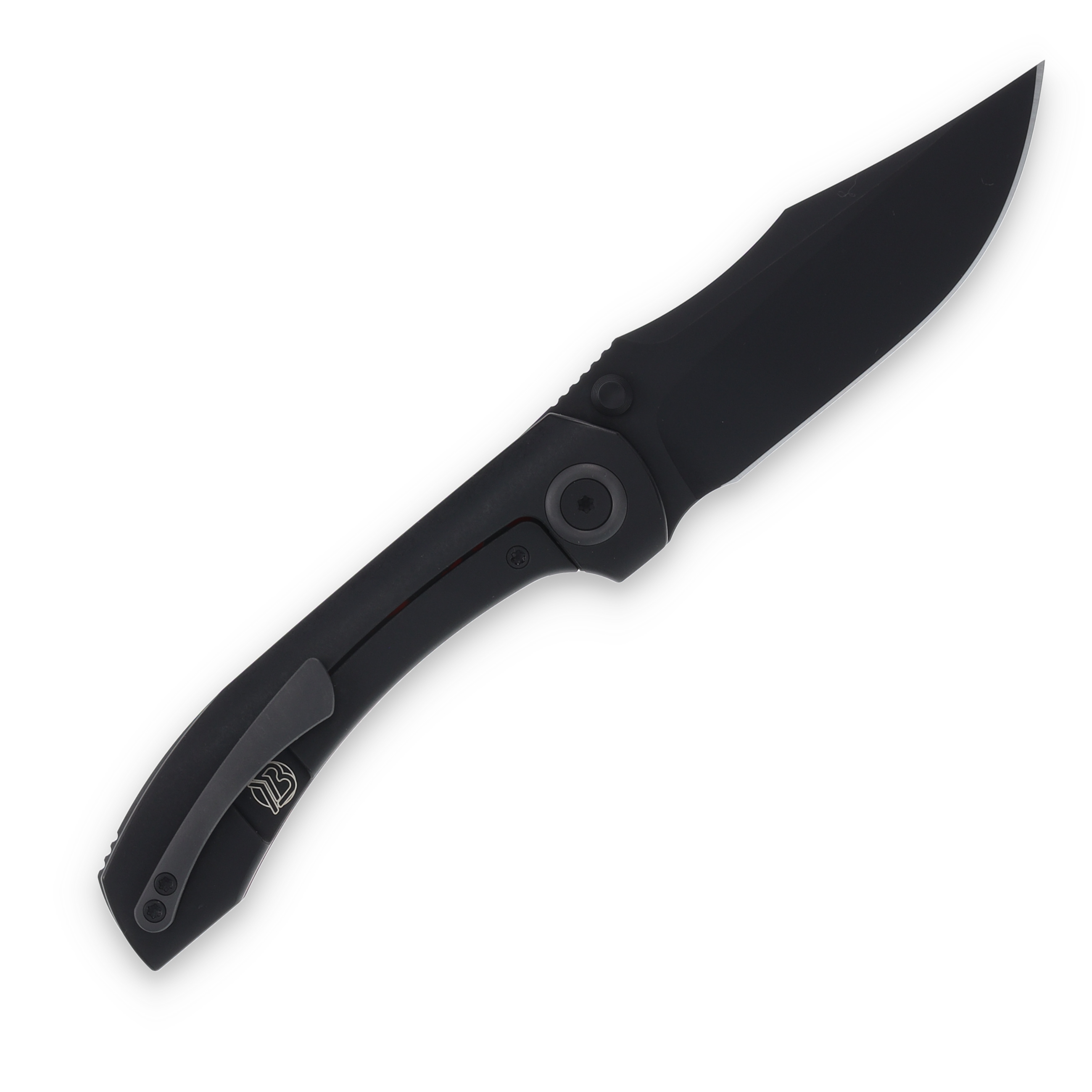 Brian Brown SMKW Exclusive Raptor Folding Knife PVD M390/Lava Flow FatCarbon BBRAPTORLFV2 View 3