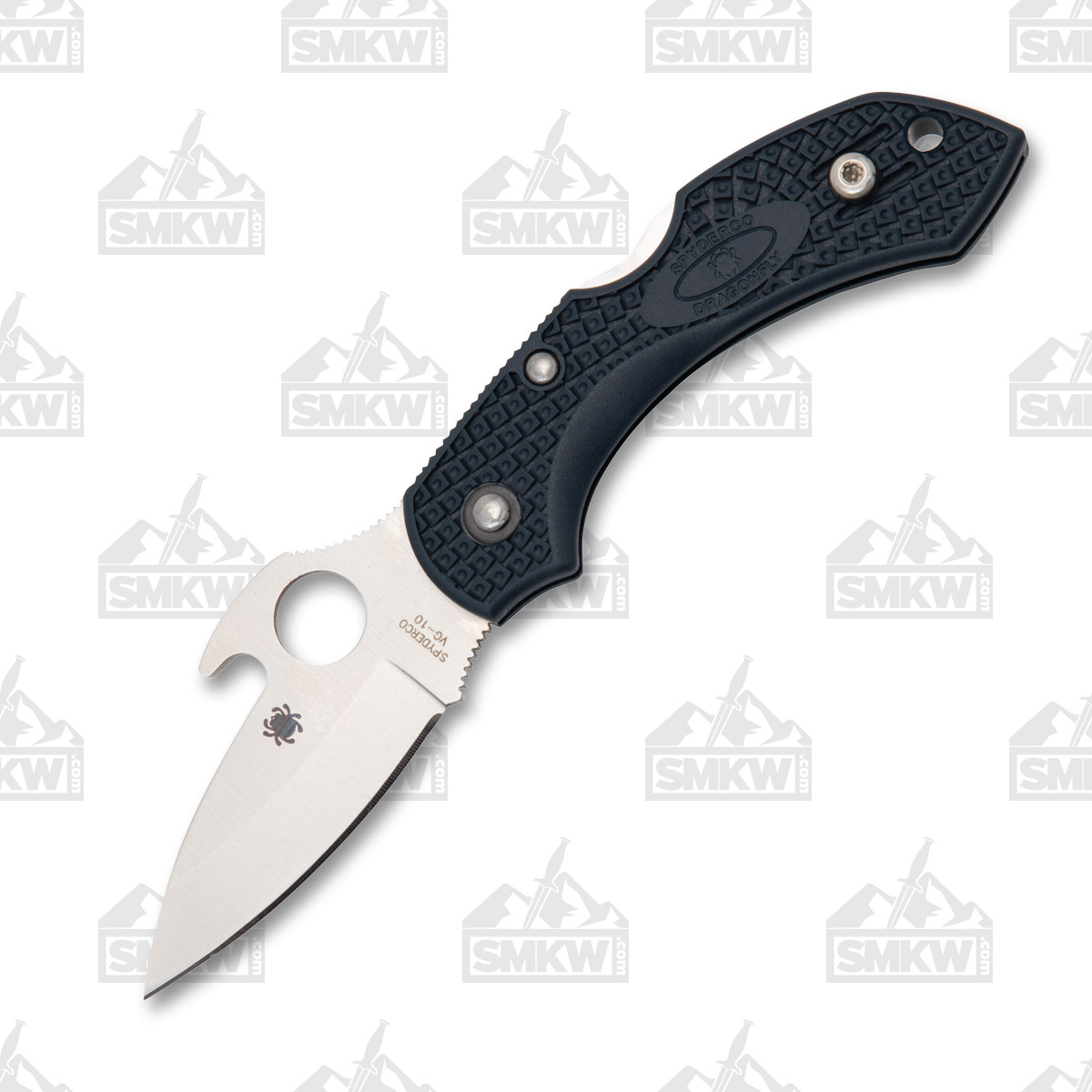 Spyderco Dragonfly 2 Emerson Opener Folding Knife Gray FRN 2.28in Satin Blade SPC28PGYW2 View 3