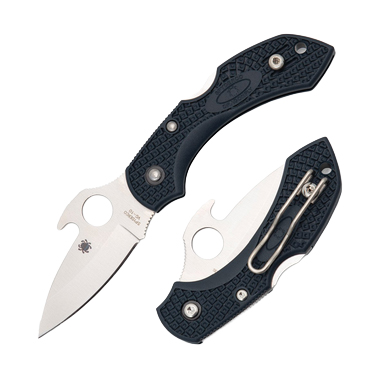 Spyderco Dragonfly 2 Emerson Opener Folding Knife Gray FRN 2.28in Satin Blade SPC28PGYW2 View 1