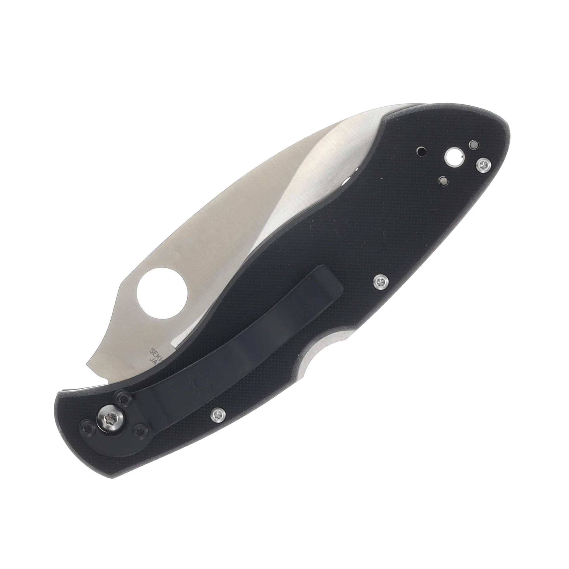 Spyderco Civilian Folding Knife 4.09in Satin Serrated Blade SPC12GS View 6