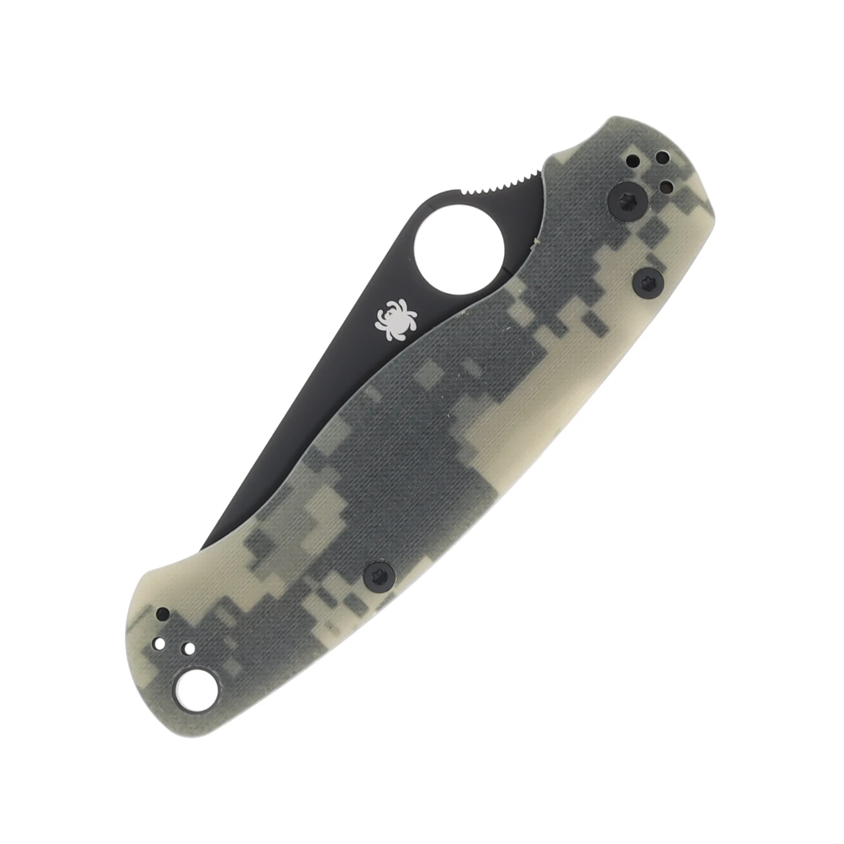 Spyderco Para Military 2 Digital Camo Folding Knife 3.45in Black Blade SPC81GPCMOBK2 View 6
