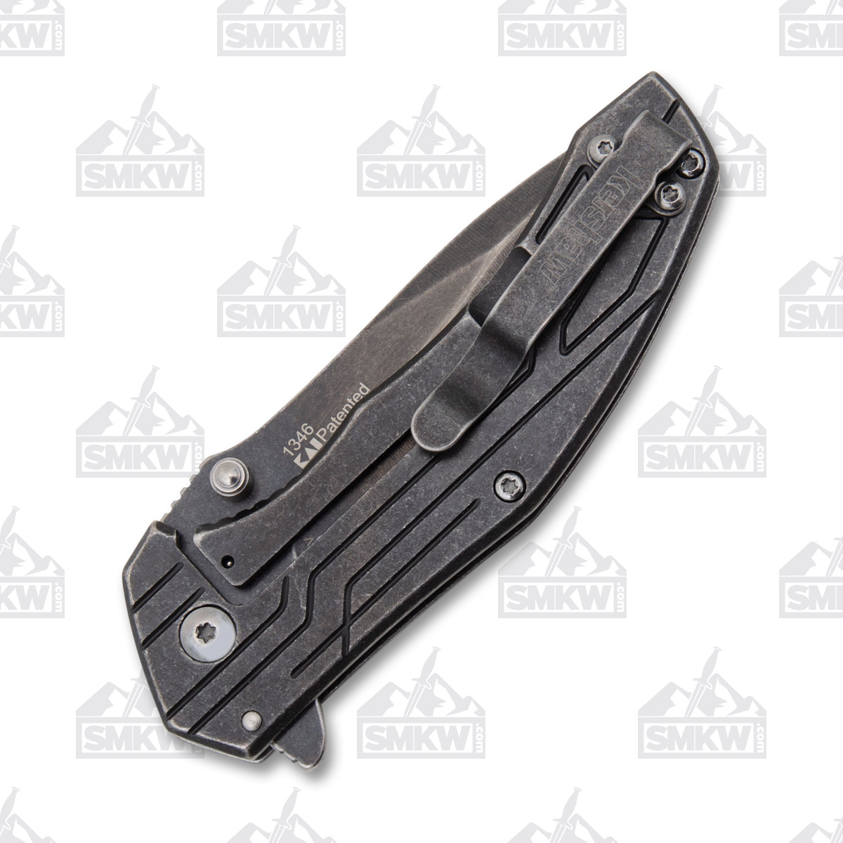 Kershaw Kingbolt Framelock Folding Knife Stonewash Drop Point/Stainless KS1346 View 7
