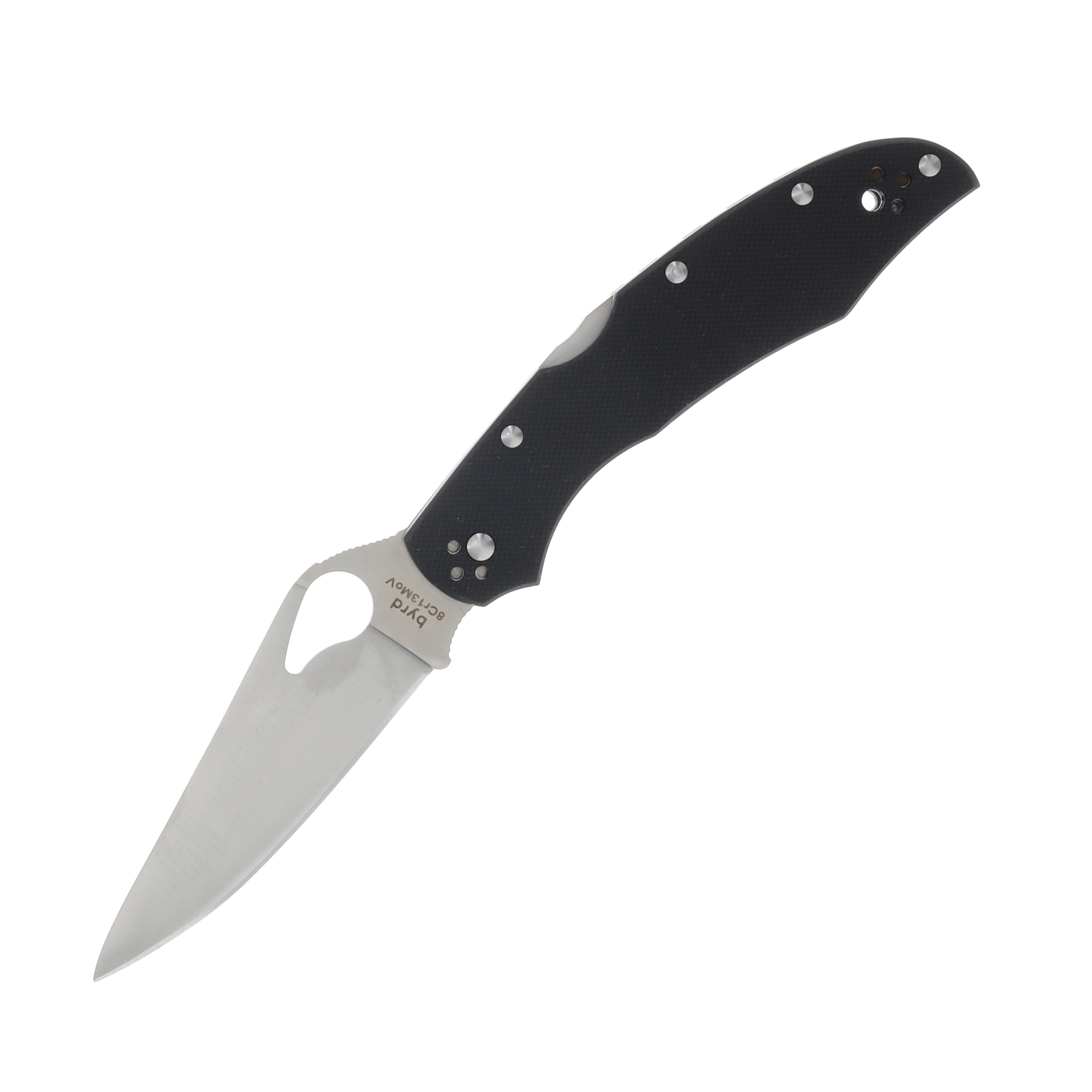 Spyderco Byrd Cara Cara 2 Folding Knife Black G-10 SPBY03GP View 1