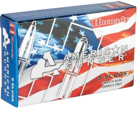 Hornady American Gunner 12 Gauge Ammunition 2-3/4 Reduced Recoil 1 Oz Rifled Slug 5 Rounds 86231 View 1