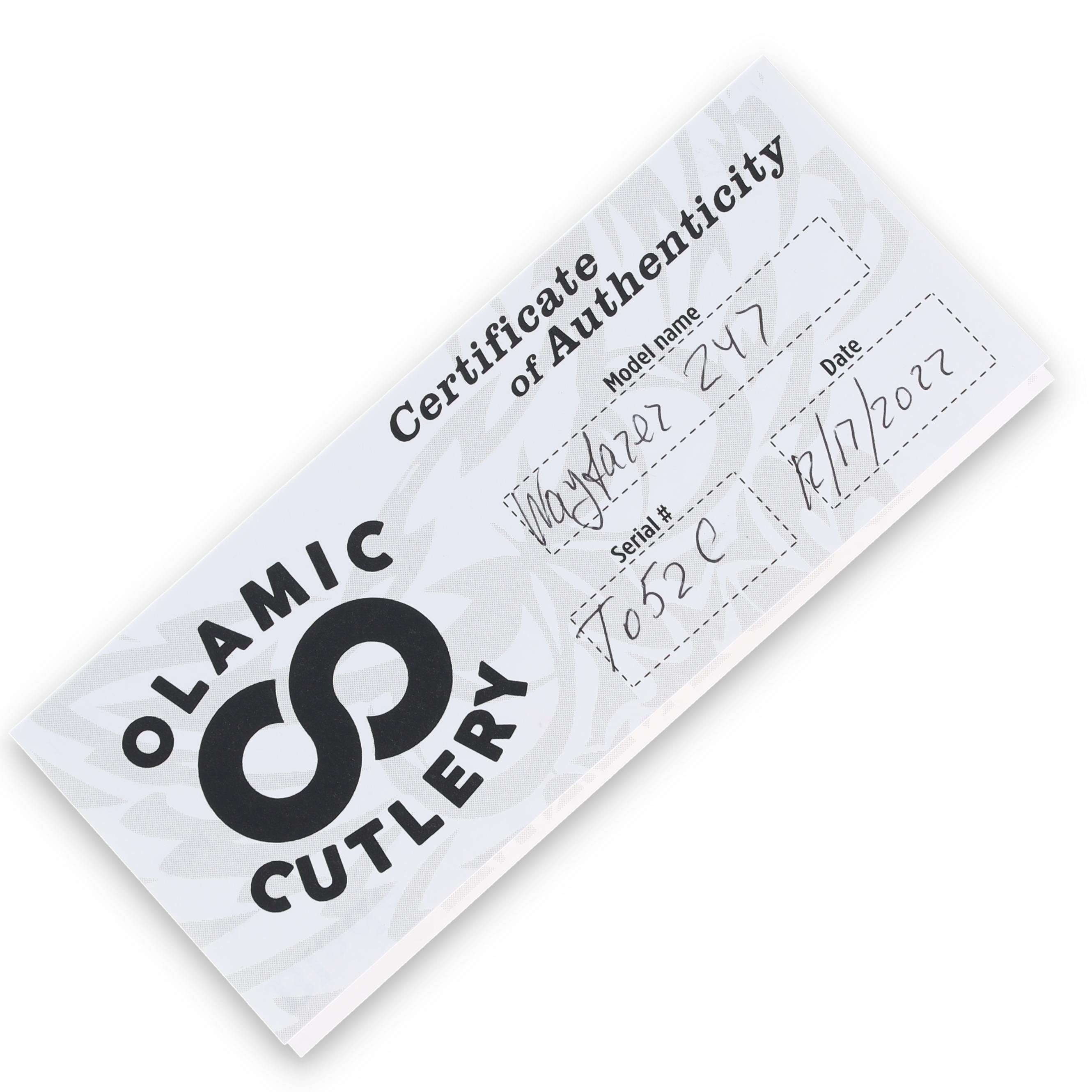 Olamic Wayfarer 247 Folding Knife T-052C 12K Twill Carbon Fiber/Polished Satin T052C View 12