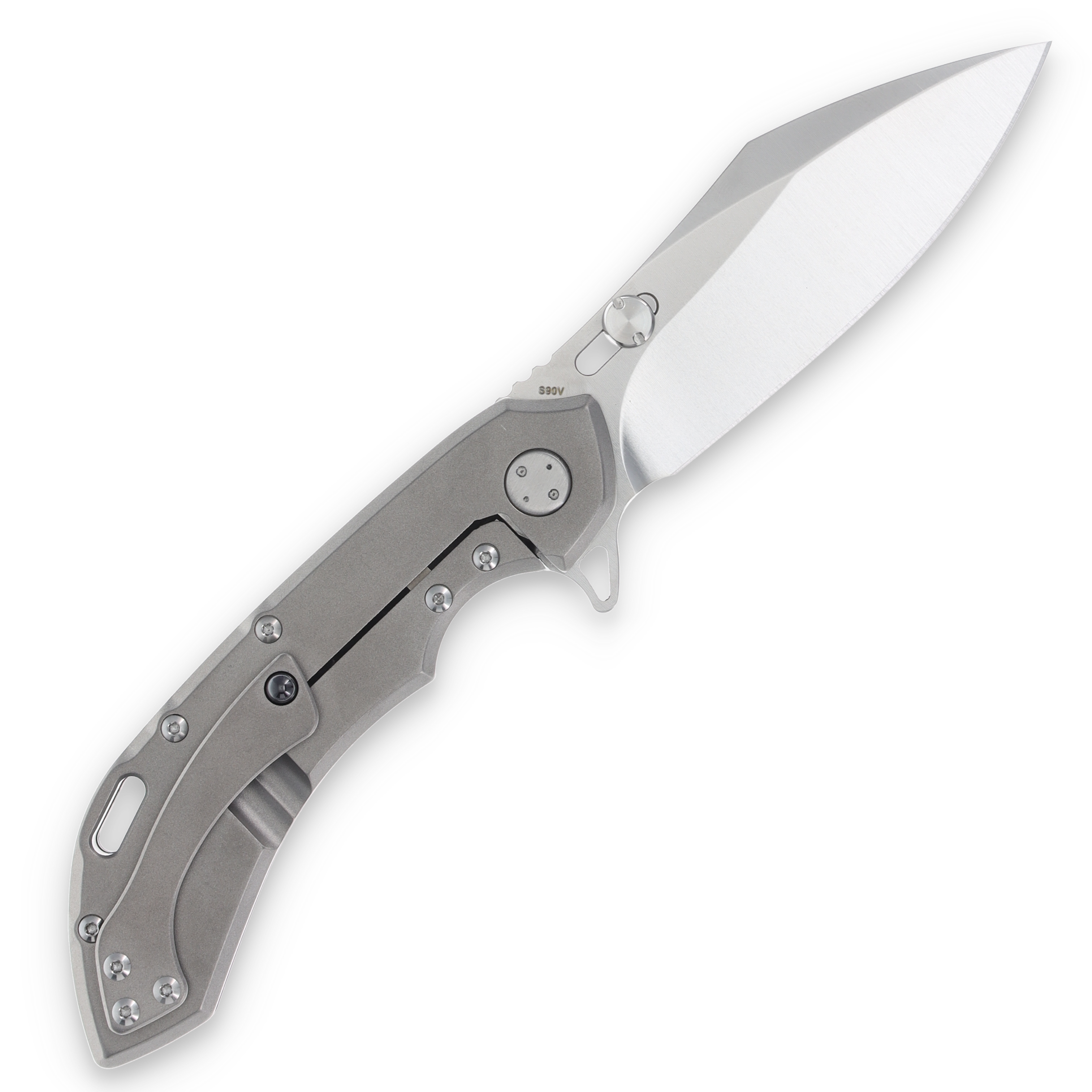 Olamic Wayfarer 247 Folding Knife T-052C 12K Twill Carbon Fiber/Polished Satin T052C View 2