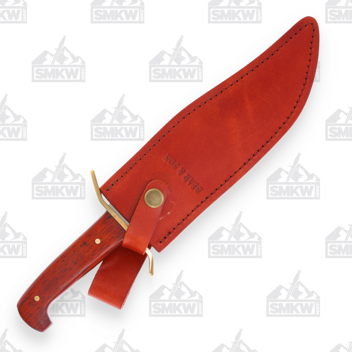 Bear & Son 12" Cocobola Gold Rush Bowie Fixed Blade BRCB0034 View 6