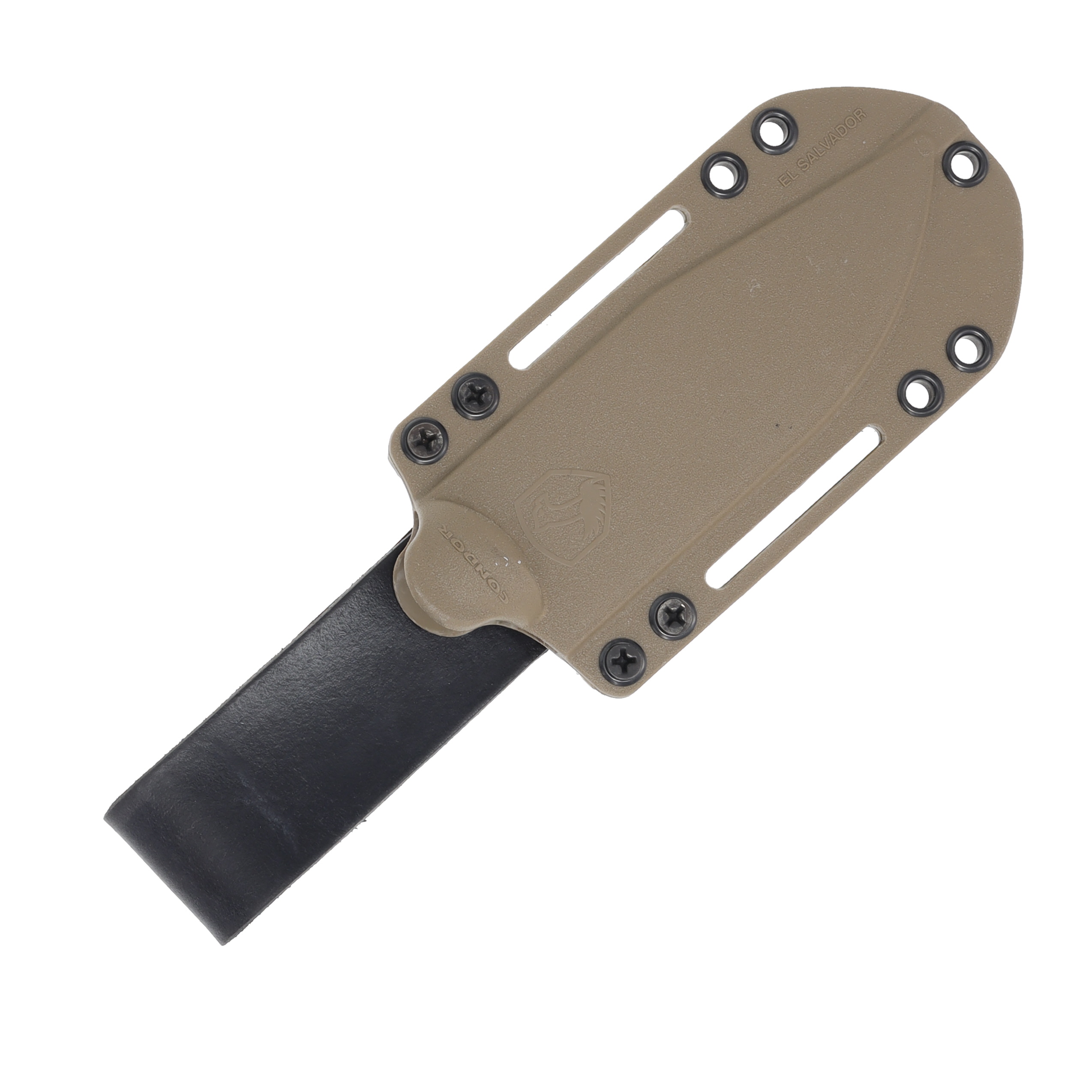 Condor Tool and Knife Fighter Fixed Blade Knife Desert Tan 4.7in Black Clip Point CTK61736 View 7