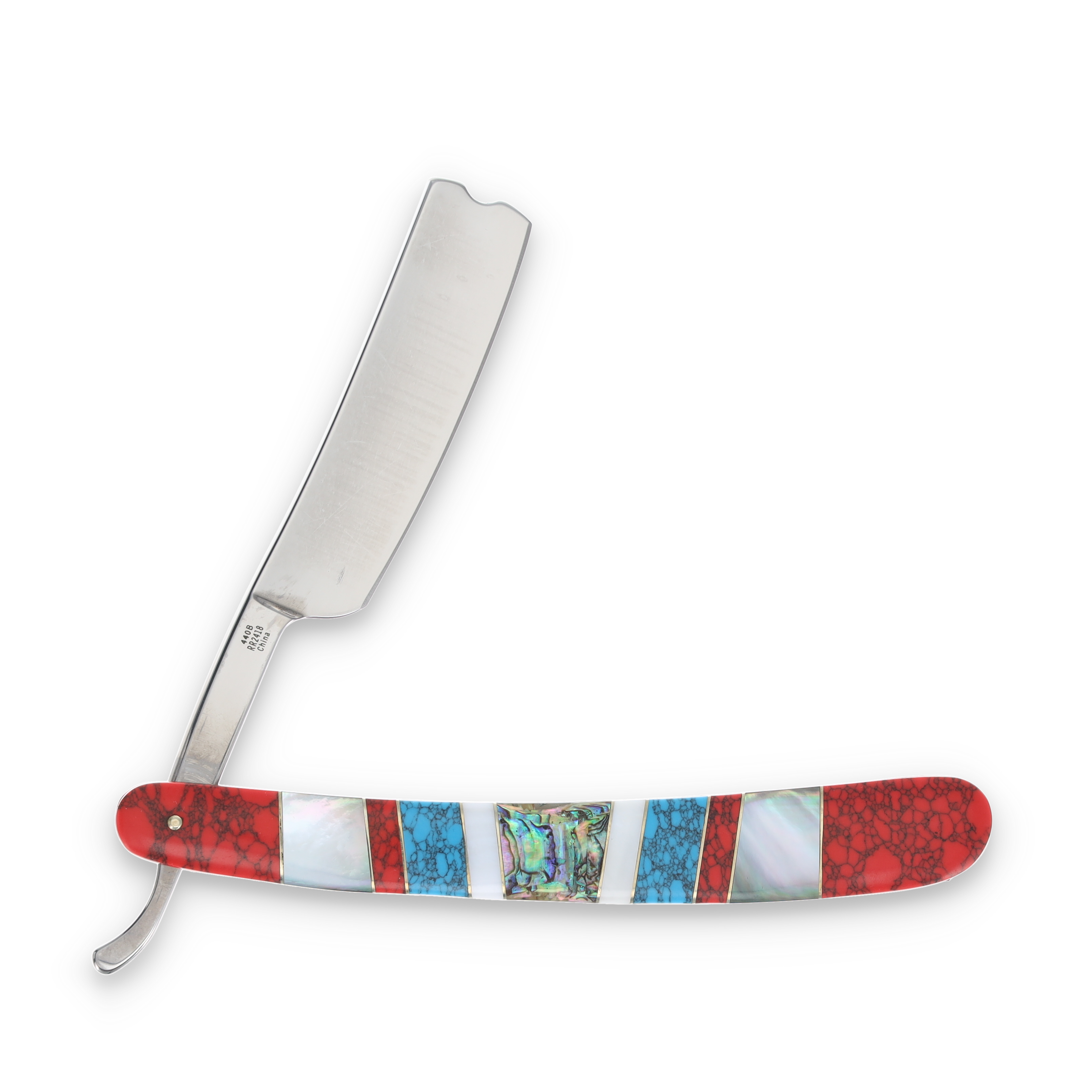 Rough Ryder Stoneworx Straight Razor Folding Knife RR2418 View 2