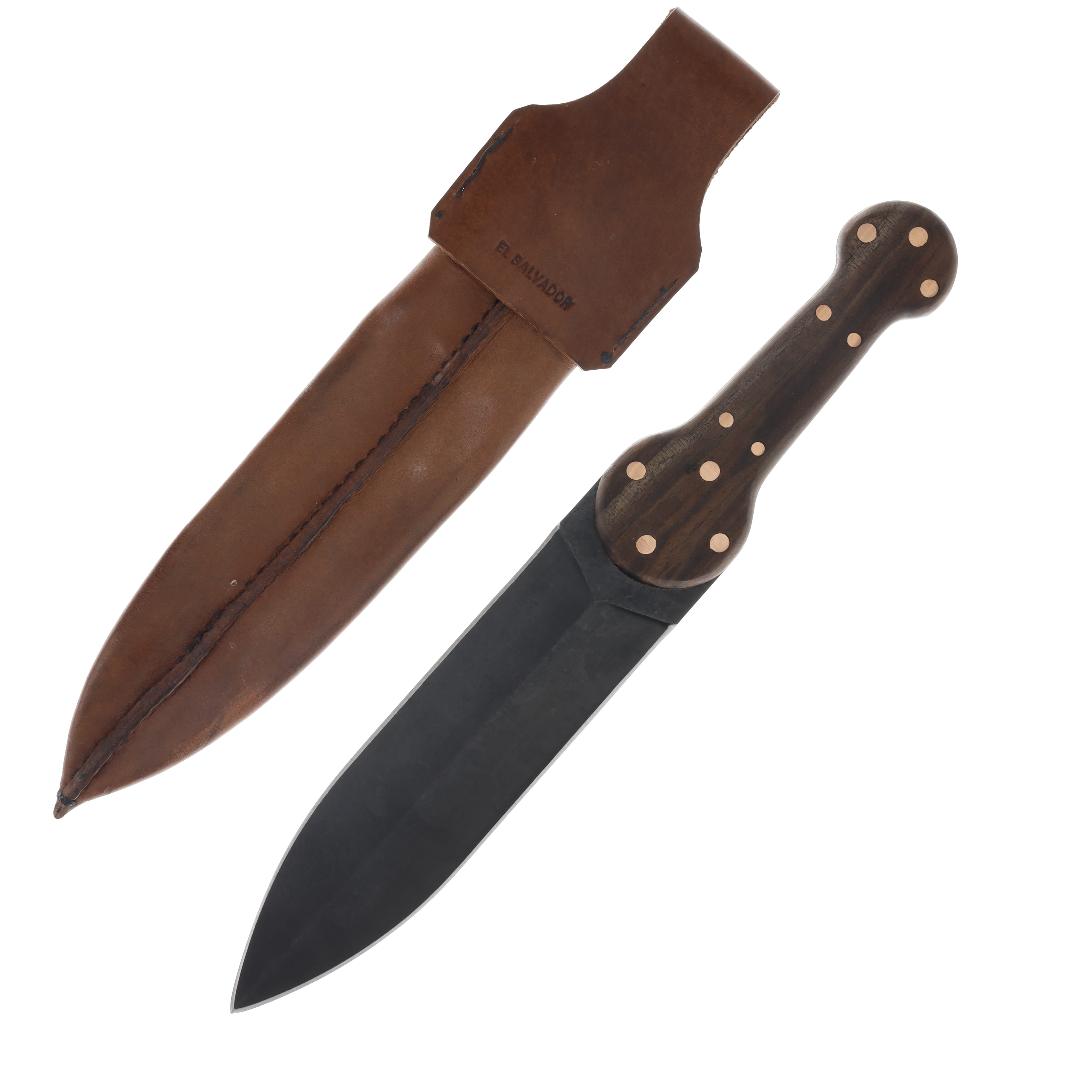 Condor Tool and Knife Trade Dag Knife Fixed Blade Walnut 7.95in Double Edge Dagger CTK61737 View 2