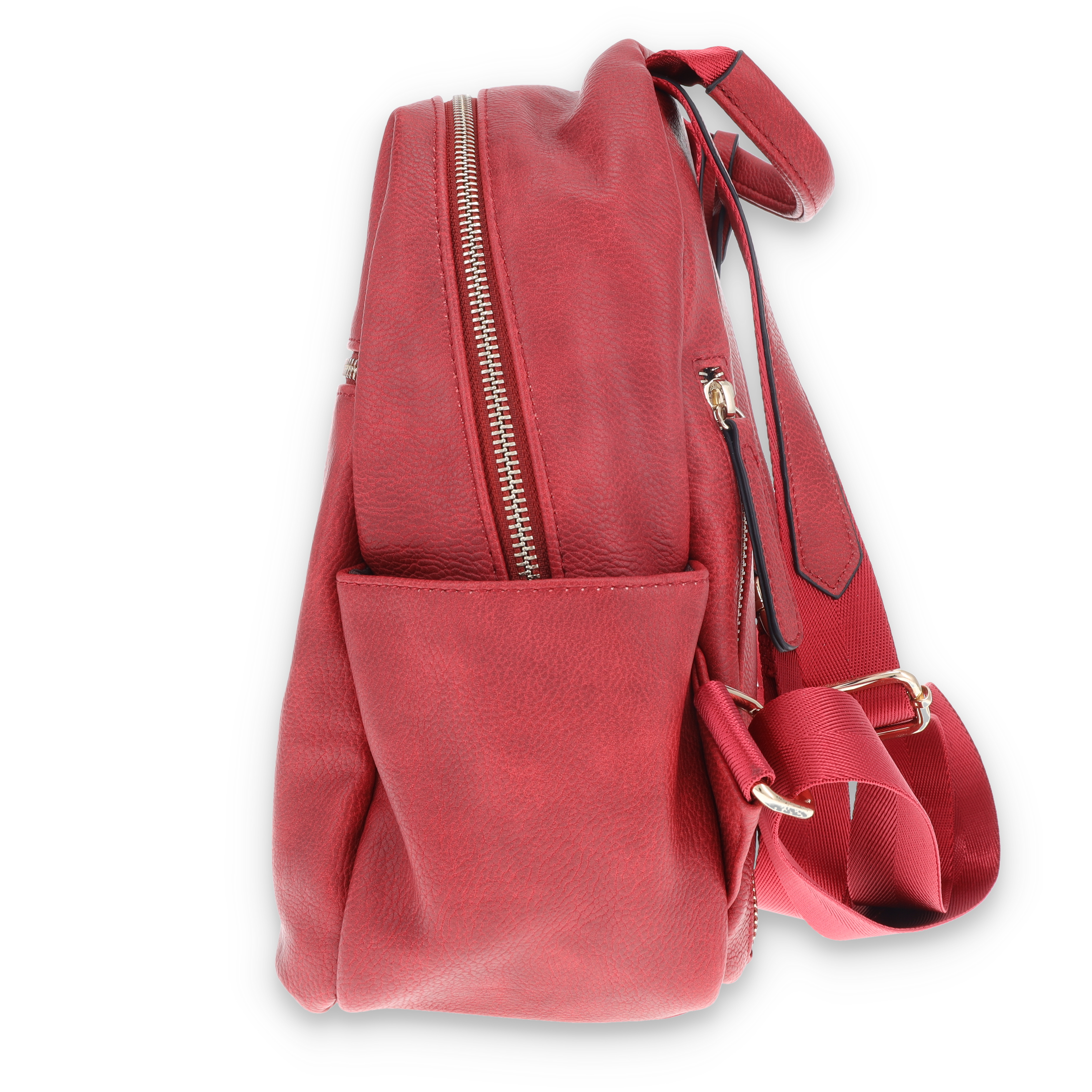 Fabigun Concealed Carry Backpack Red Leather FAB1909RED View 2