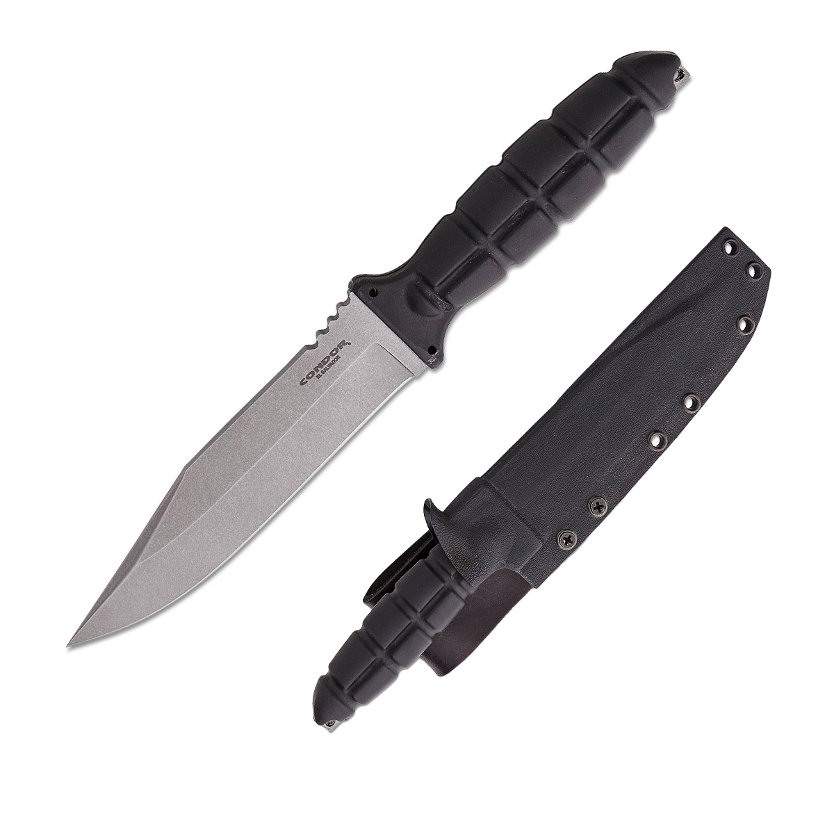 Condor Tool and Knife Escort  Knife Fixed Blade 6.3in Satin Plain Edge Clip Point CTK61739 View 1