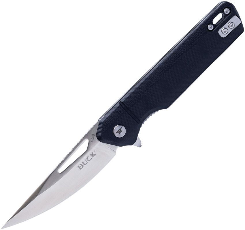 Buck 239 Infusion Folding Knife 3.2 Inch Plain Satin Drop Point BU13549 View 1