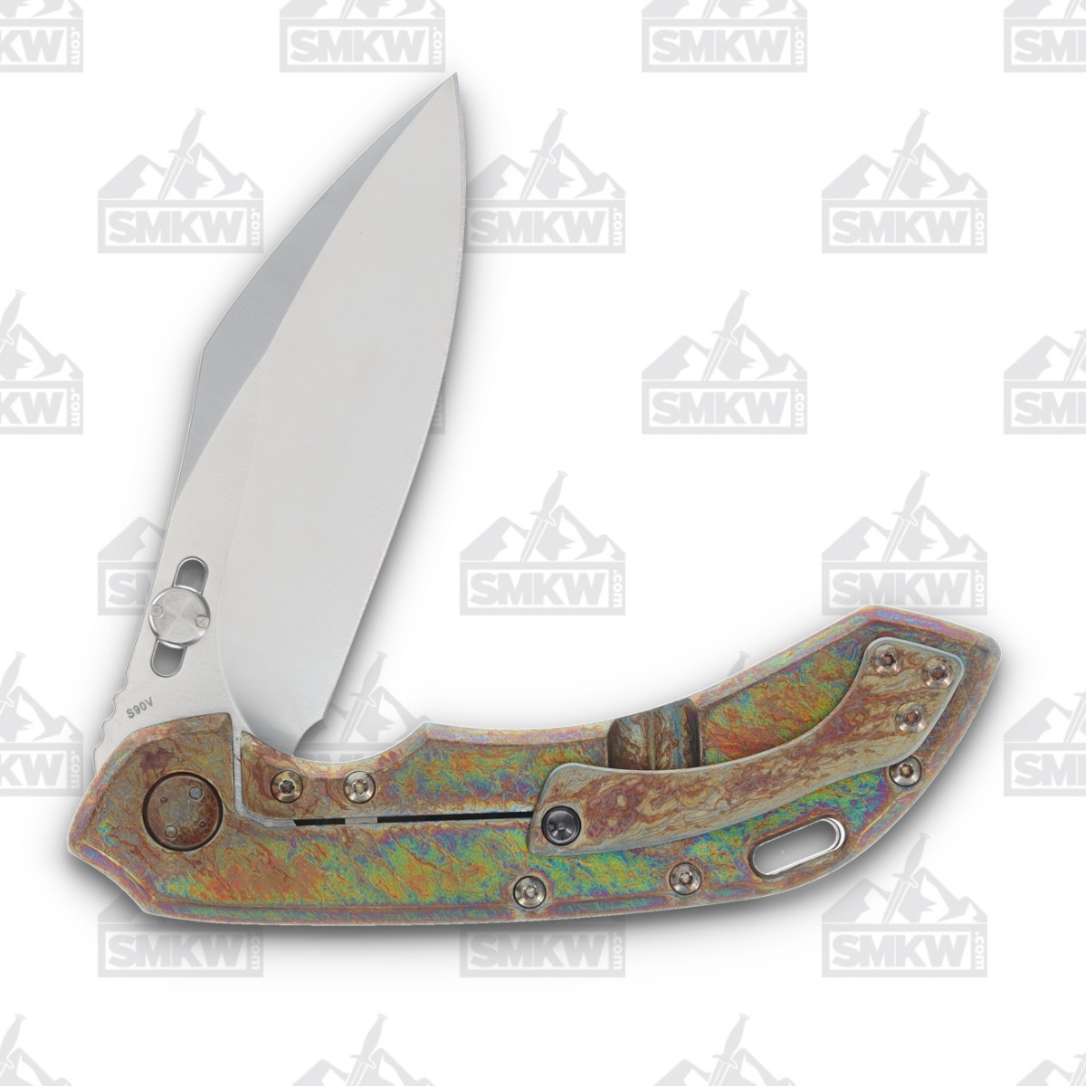 Olamic Wayfarer 247 Folding Knife T-059C Dark Matter FatCarbon/Green Neontropic T059C View 4