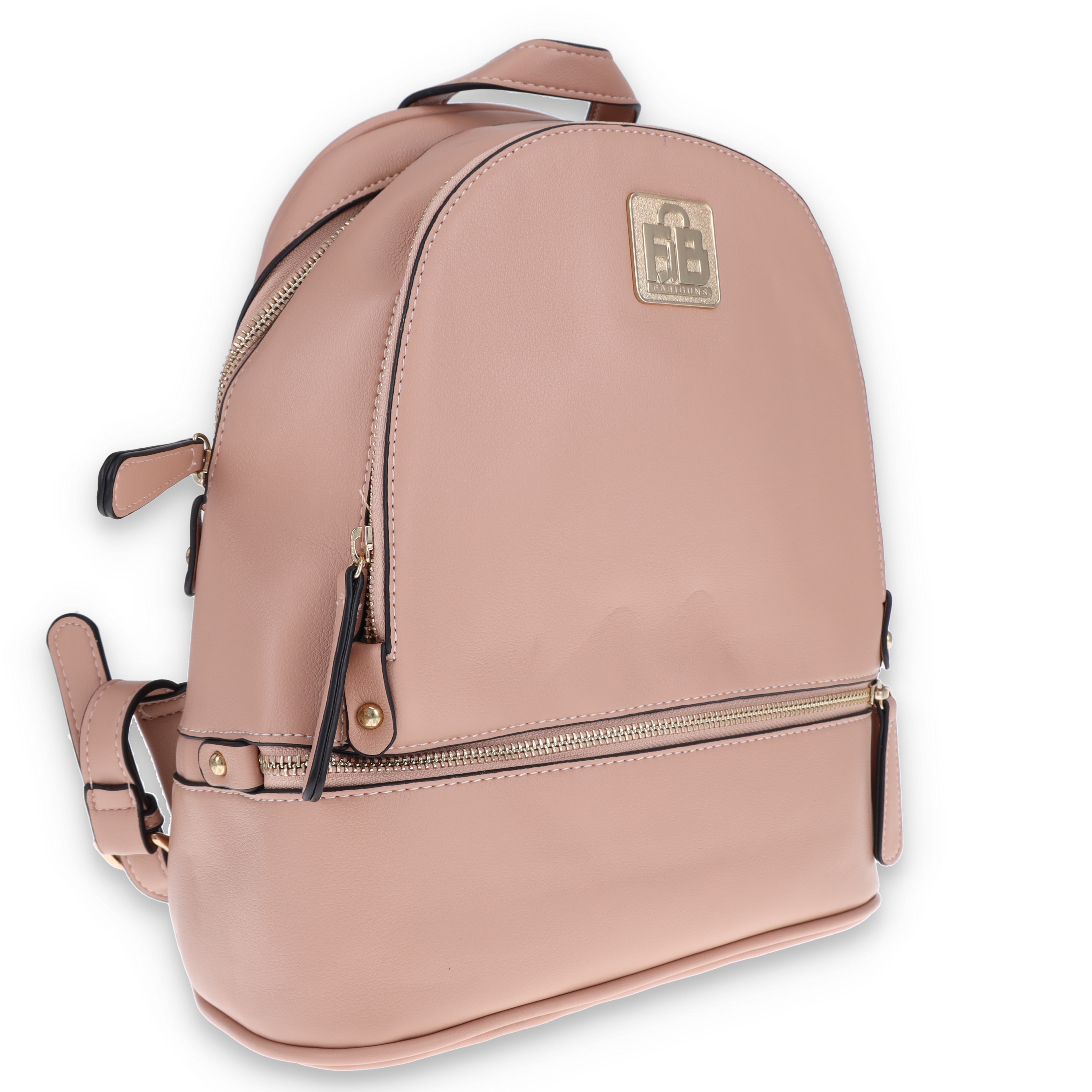 Fabigun Concealed Carry Backpack Light Pink Stitched Leather FABL82002PNK View 2