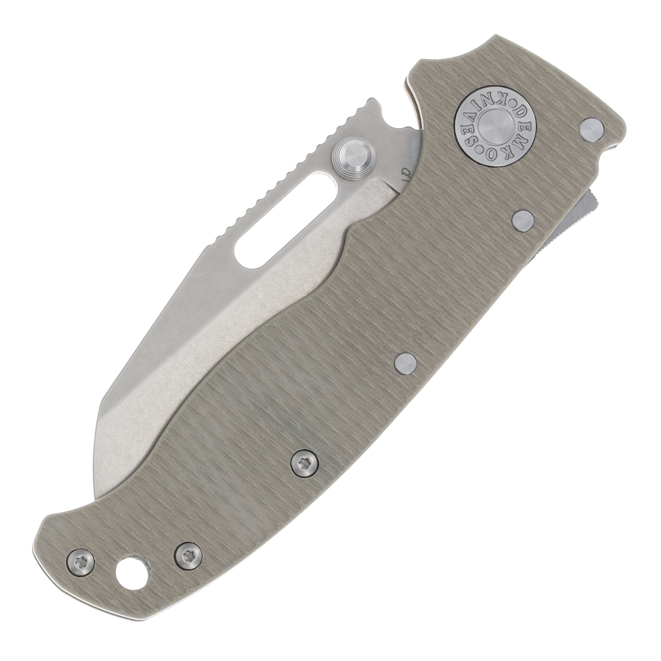 Demko Knives AD20.5 Coyote Tan 2.87 Inch Plain Stonewash Shark Foot AD205-S35-SFCT View 7