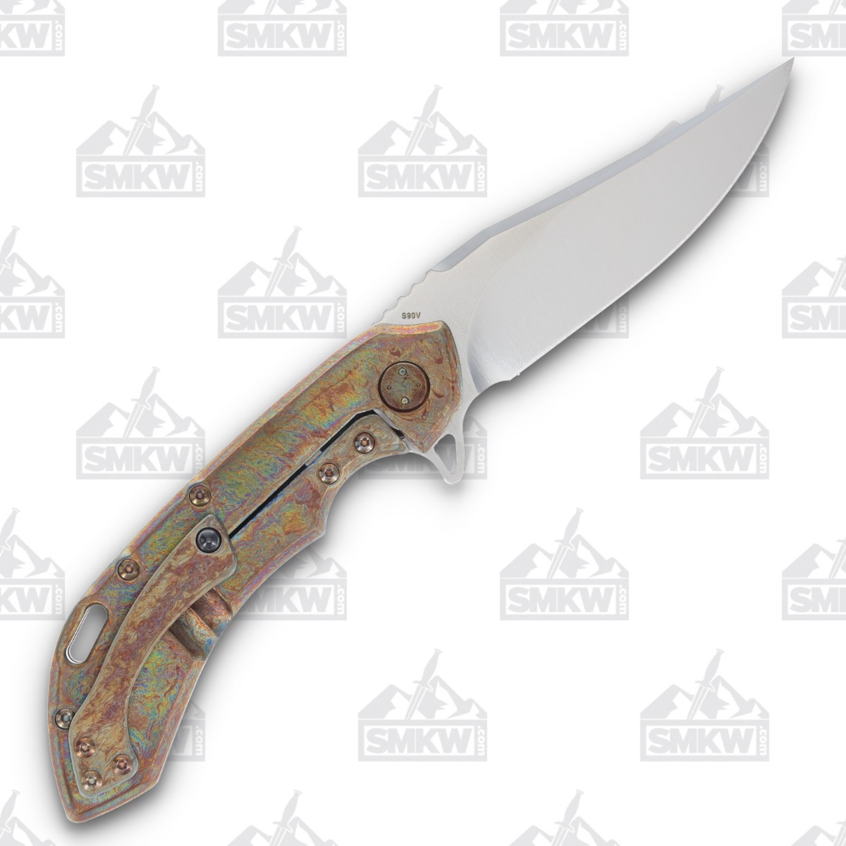 Olamic Wayfarer 247 Folding Knife T-045B Dark Matter FatCarbon Green Neontropic T045B View 2