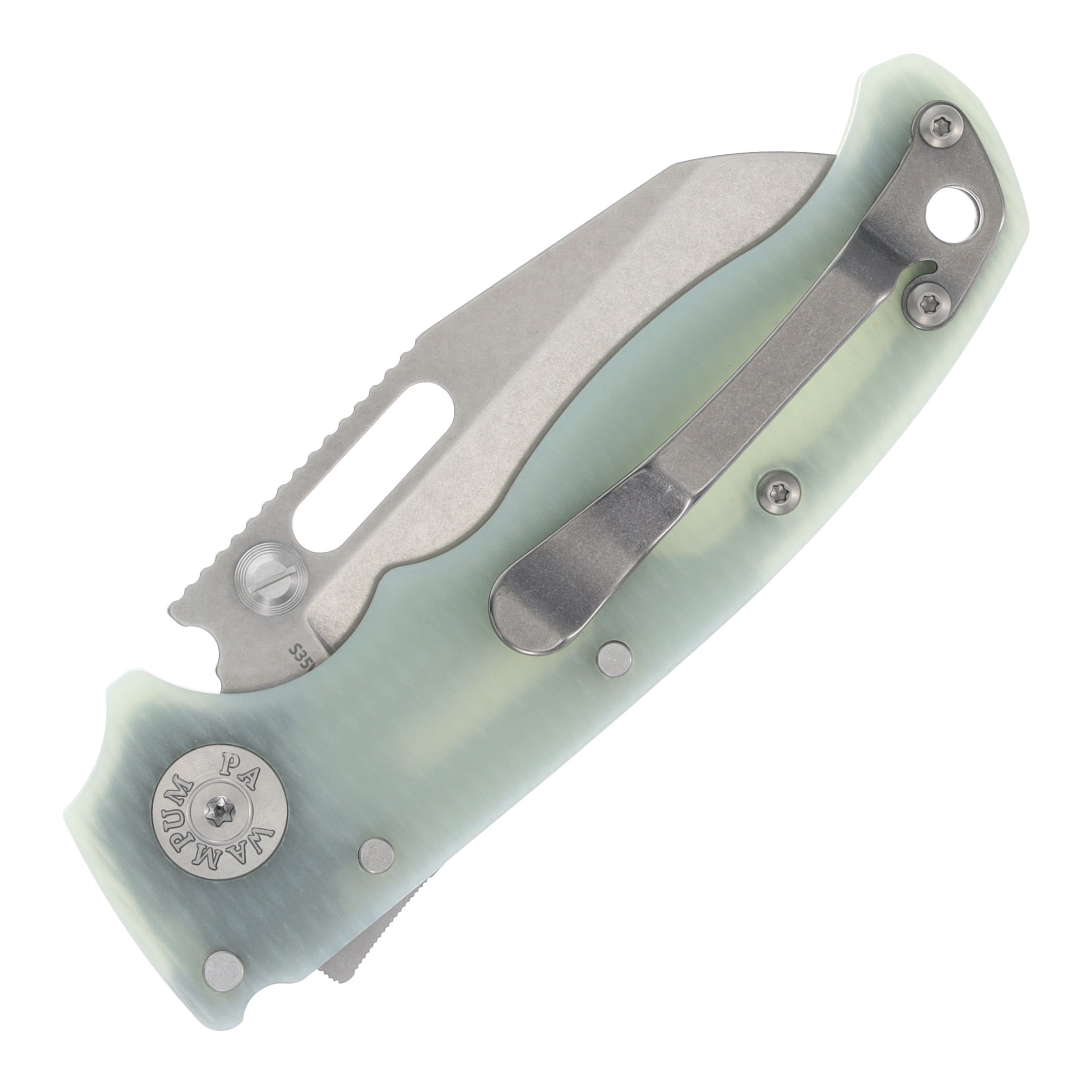 Demko Knives AD20.5 Natural 2.87 Inch Plain Stonewash Sharksfoot AD205-S35-SFN View 8