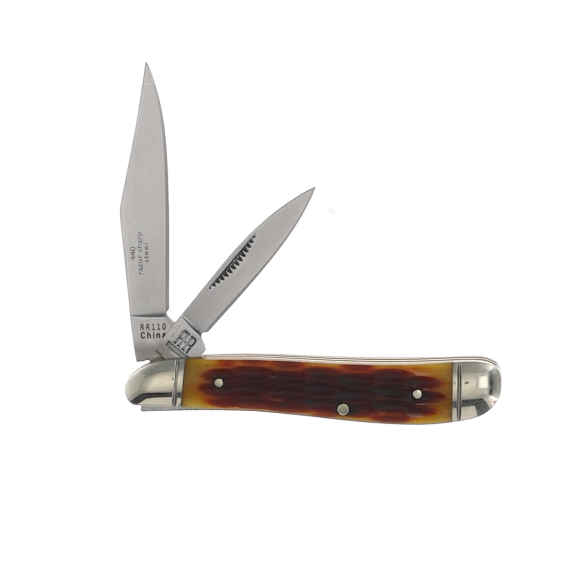 Rough Ryder Brown Jigged Bone Peanut Folding Knife RR110 View 2