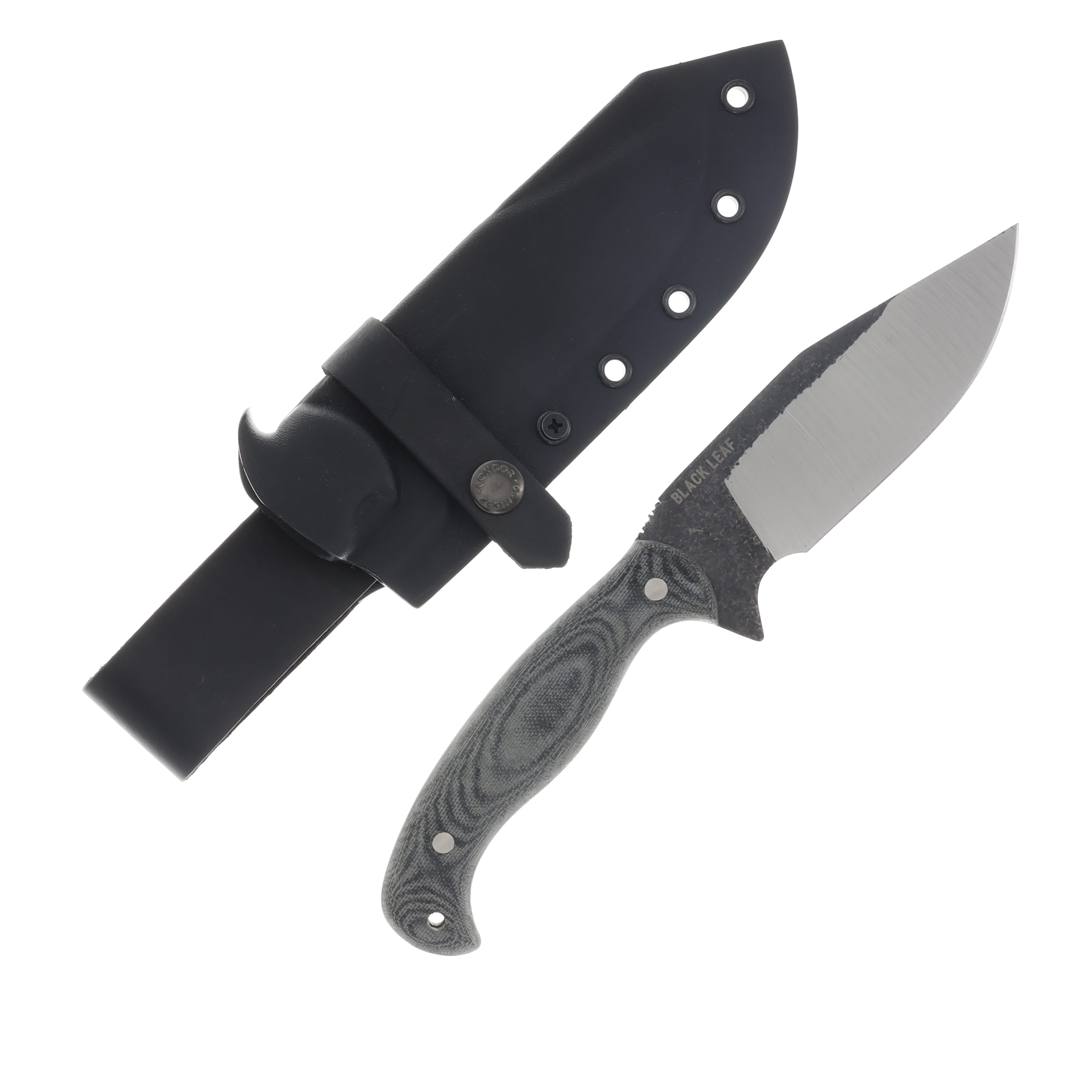 Condor Tool and Knife Black Leaf Knife Micarta Fixed 5.41in High Carbon Plain Blade CTK62759 View 1