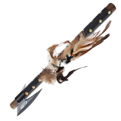 Frost Chipaway Cutlery Native American Tomahawk Peace Pipe Black Replica FR600 View 2